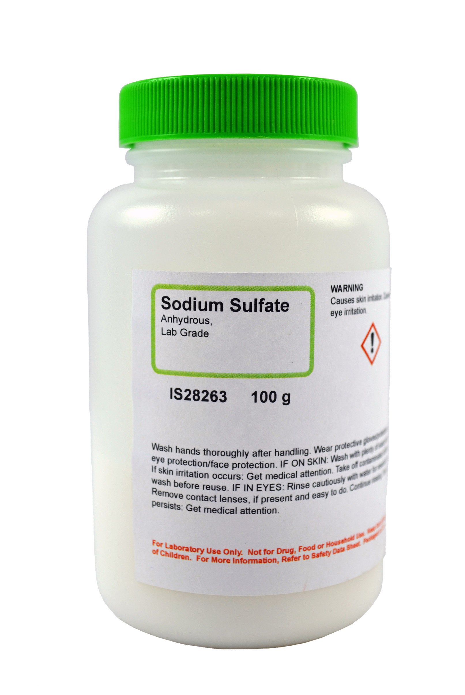 Laboratory Grade Anhydrous Sodium Sulfate, 100g