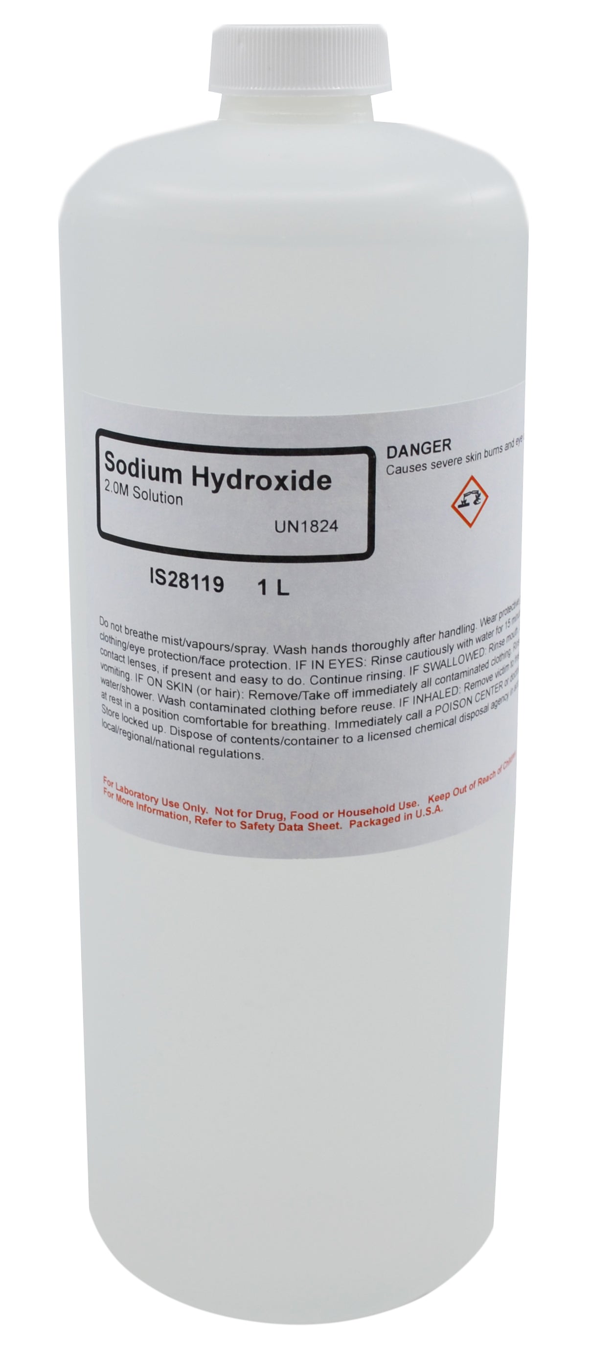 Sodium Hydroxide Solution, 2.0M, 1L