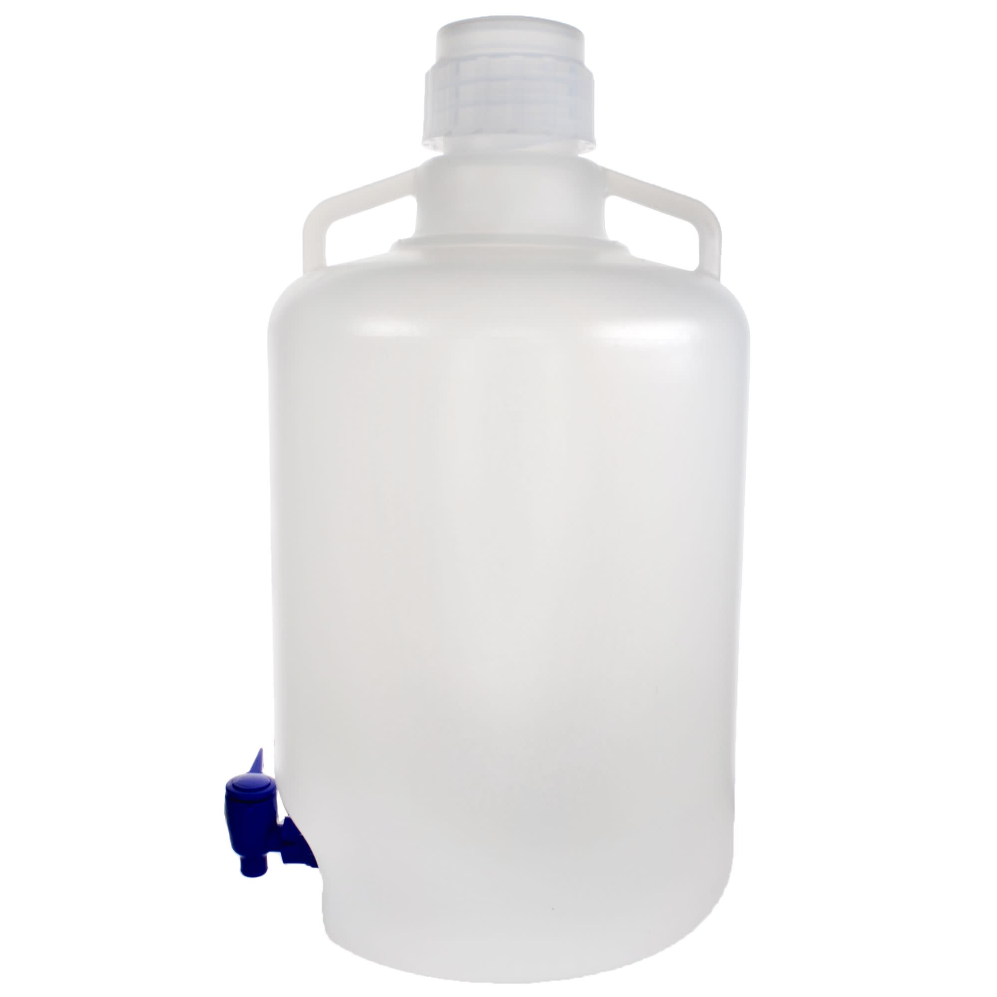 Autoclavable Polypropylene Carboy with Silicone-Lined Cap and Spigot, 20L, 0-135°C