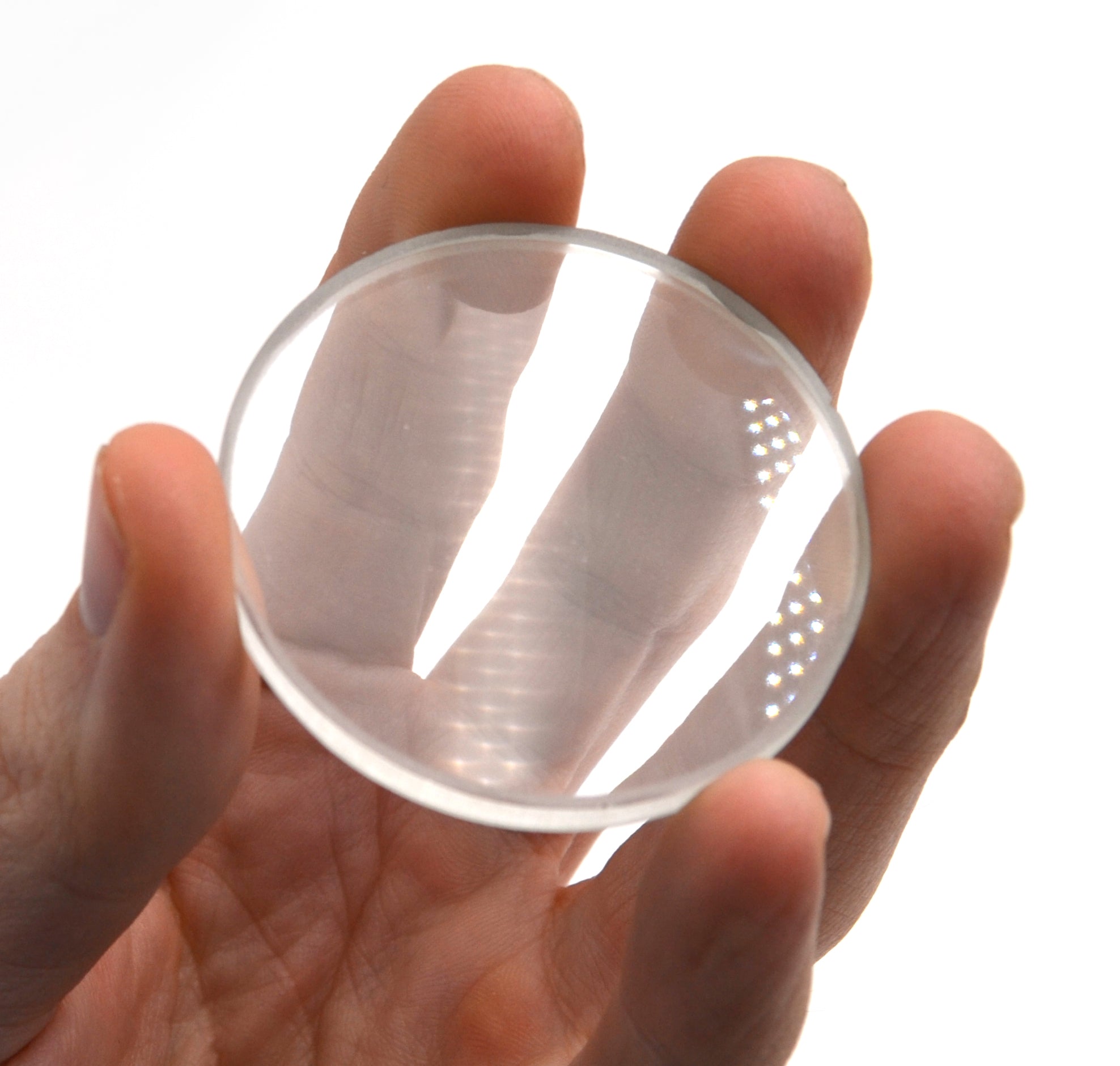 High Optical Purity Double Concave Glass Lens, 50mm Diameter