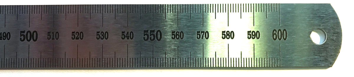 60cm Scale Ruler Stainless Steel Ruler, 60cm – The Lab Stockroom
