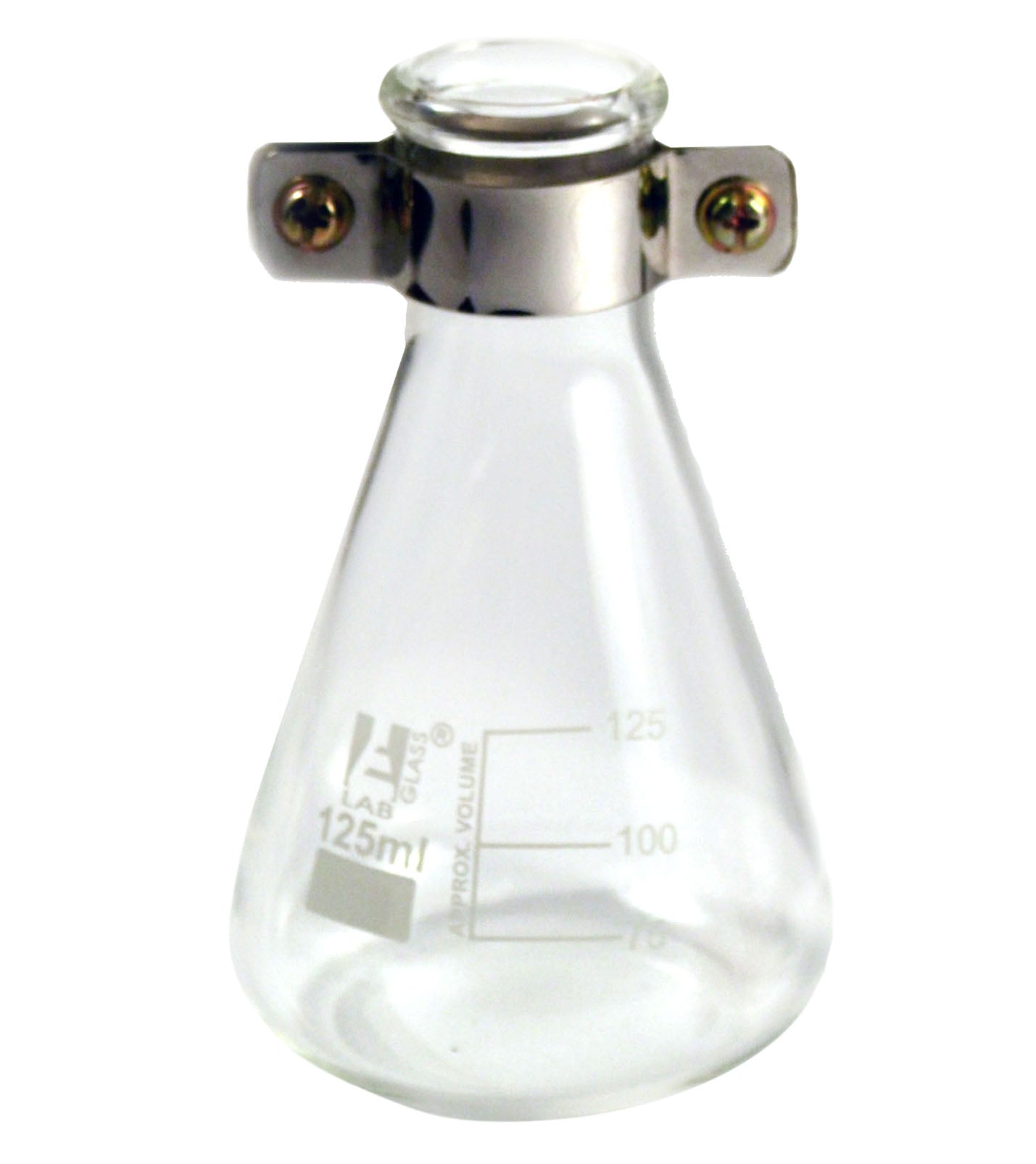 Metallic-Coated Boiling Flask for Food Calorimeter, 125mL, Borosilicate Glass