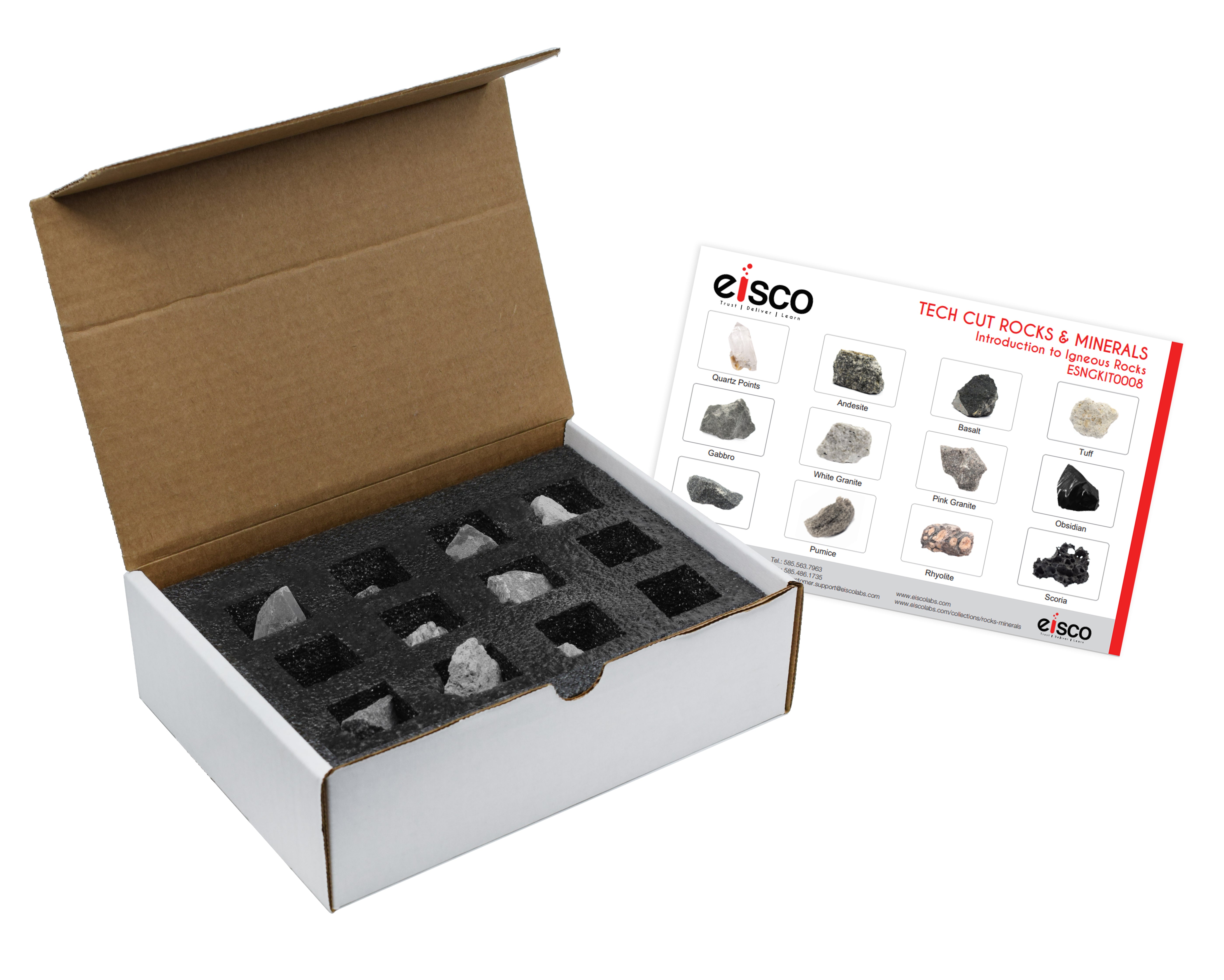 Igneous Rock Specimen Kit, 12-Piece