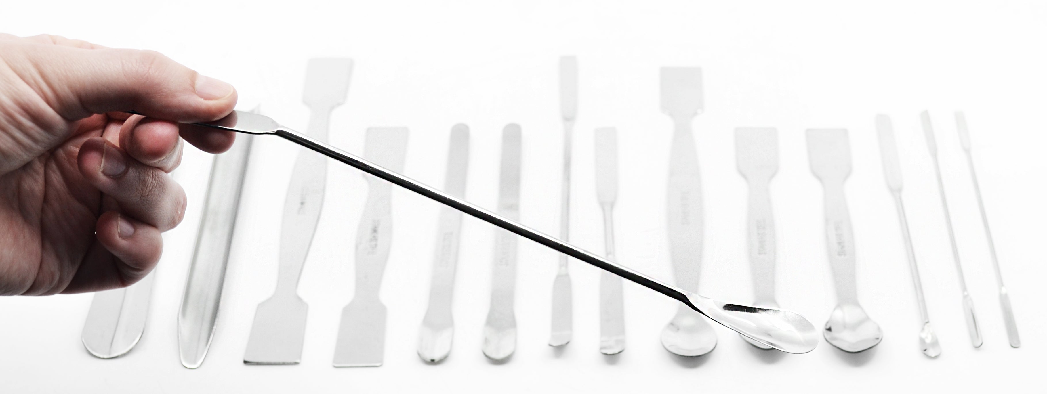 15-Piece Stainless Steel Scoop and Spatula Set