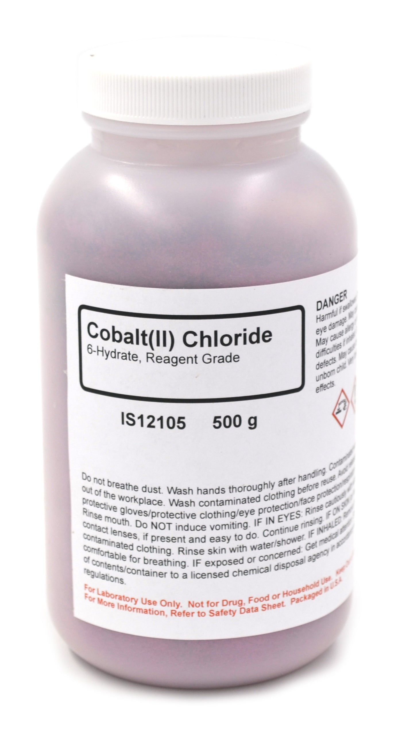Reagent Grade Cobalt (II) Chloride Hexahydrate, 500g