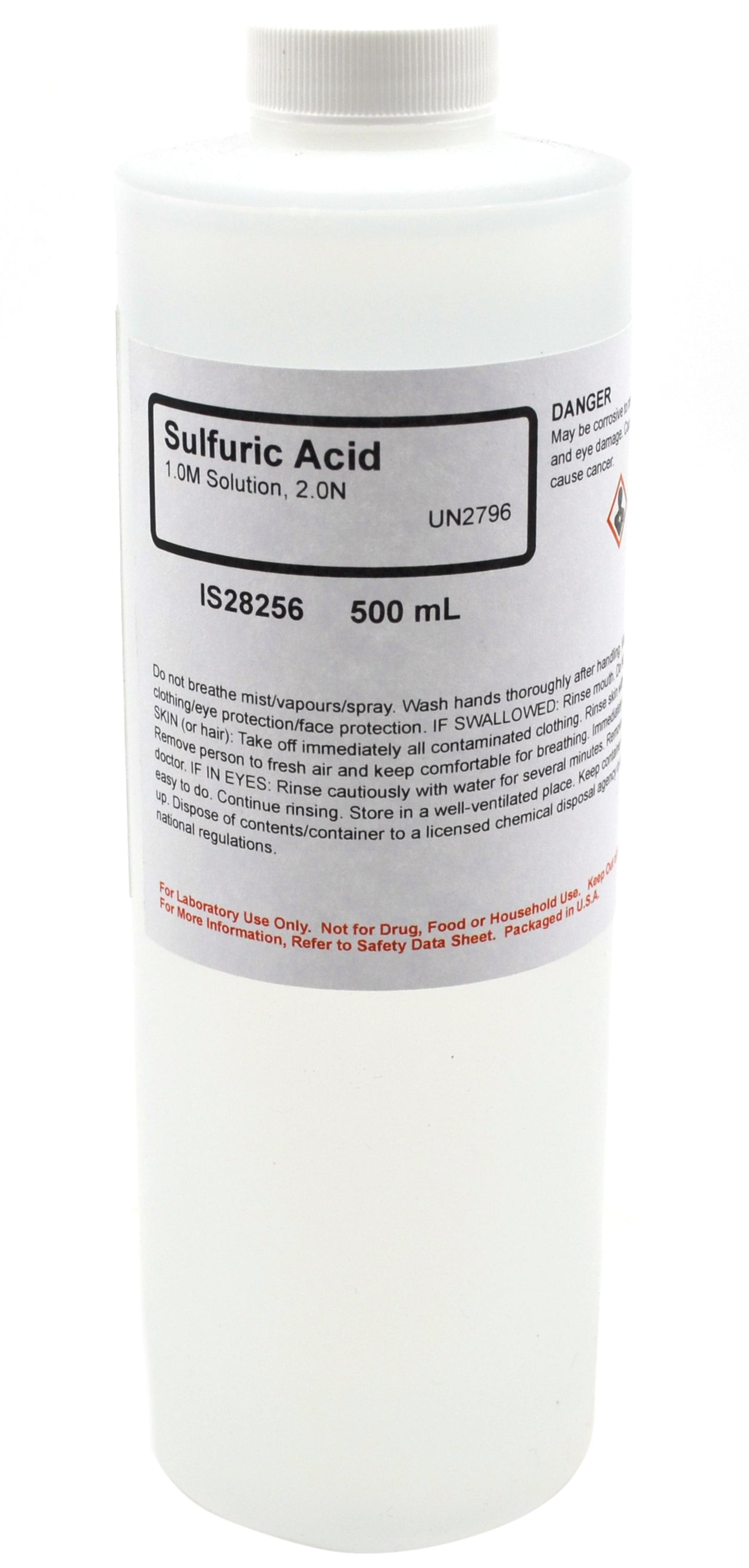 Sulfuric Acid Solution, 1.0M, 500mL