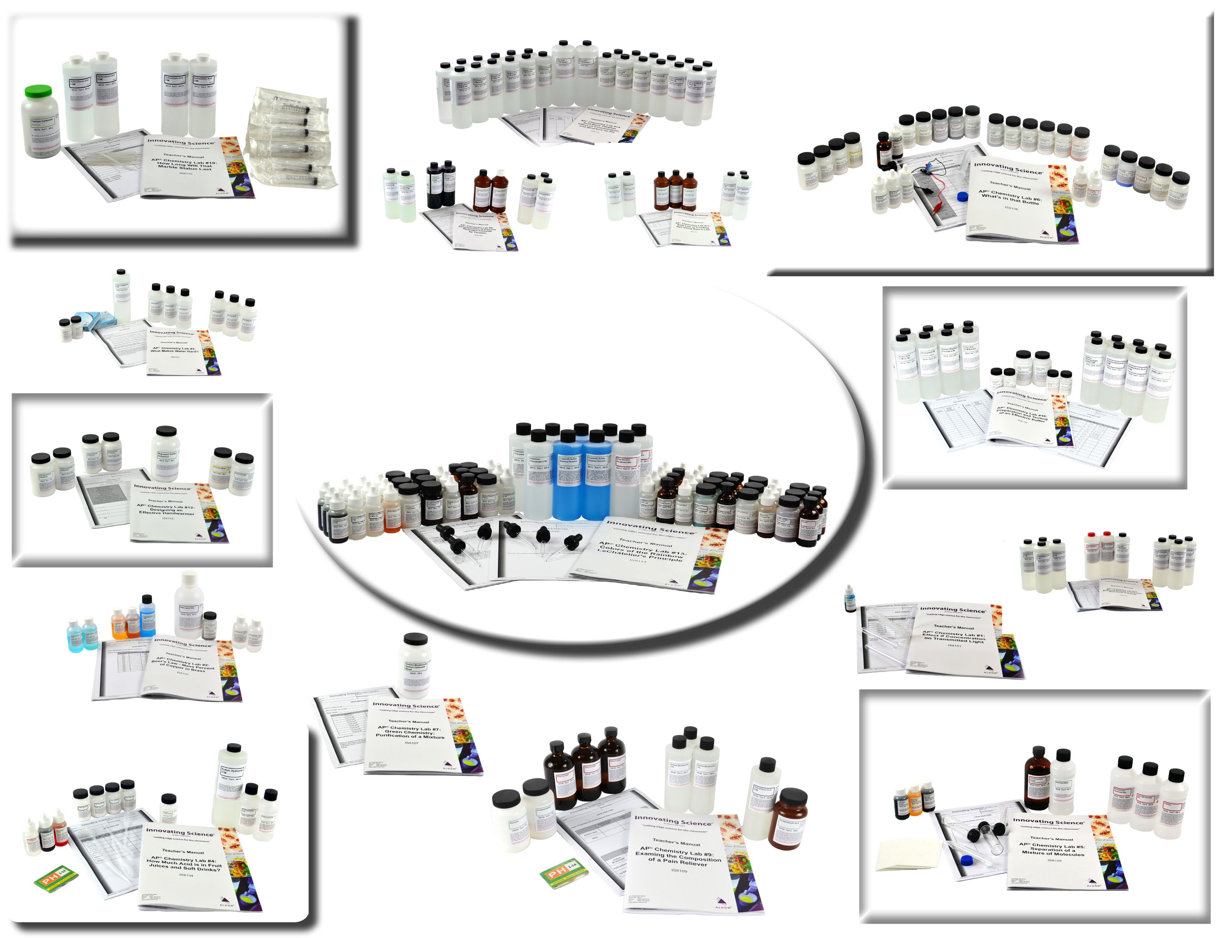 Complete Set of 16 AP Chemistry Labs, IS8101 through IS8116