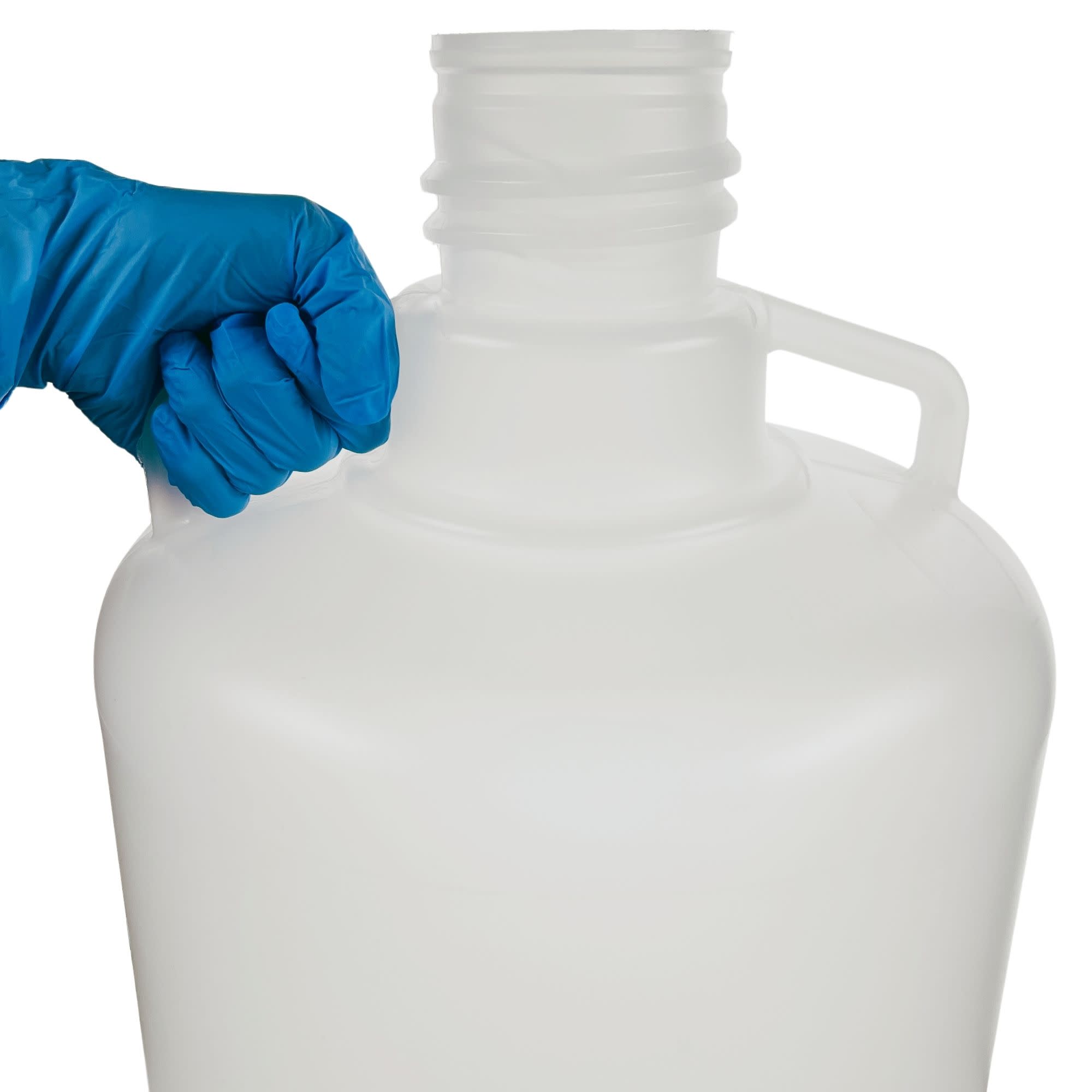 Autoclavable Polypropylene Carboy with Silicone-Lined Cap, 20L, 0-135°C