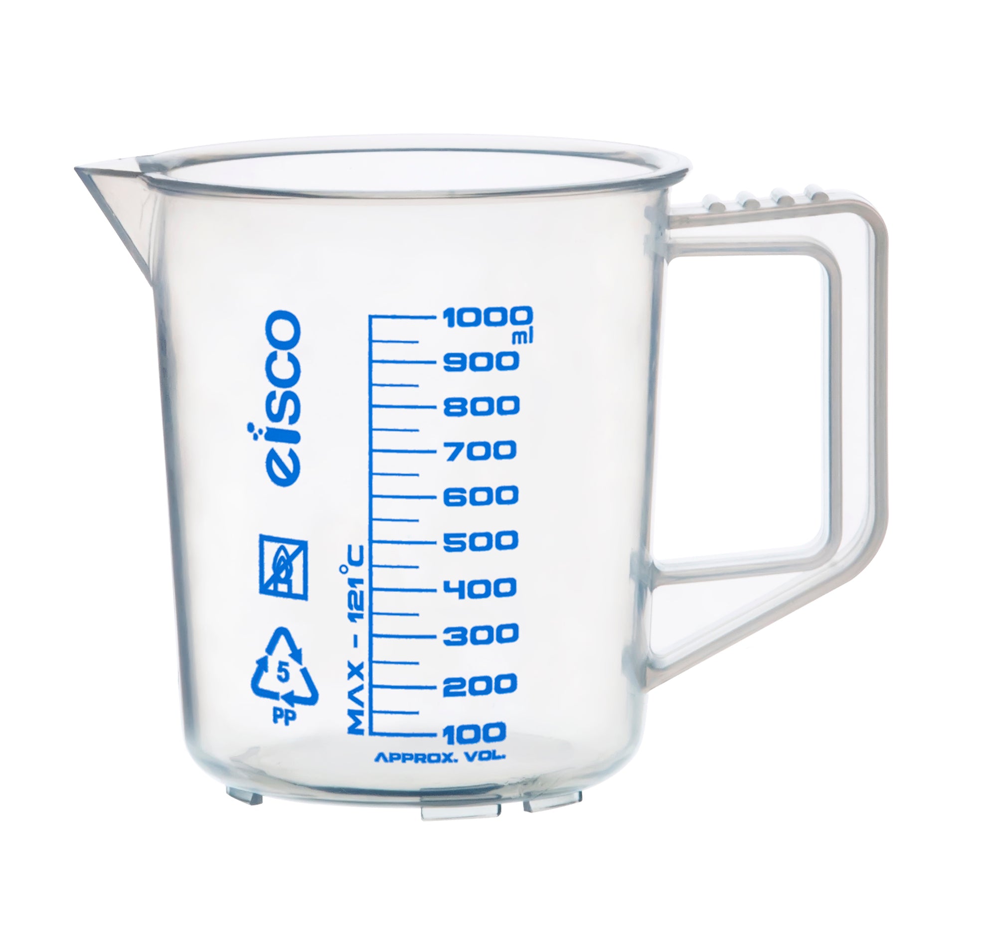 Polypropylene Measuring Jug with Screen Printed Graduations
