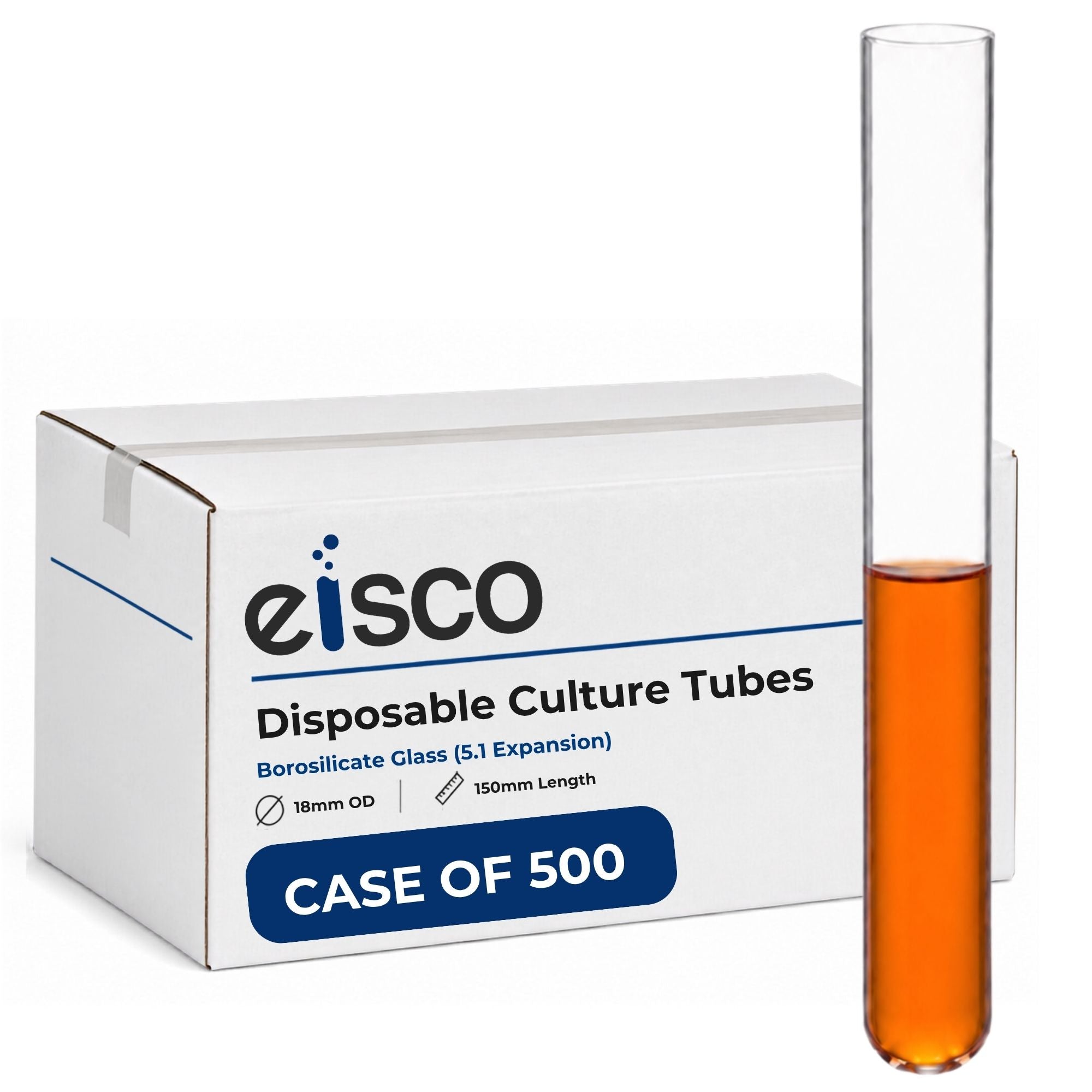 Borosilicate Glass Disposable Culture Tubes