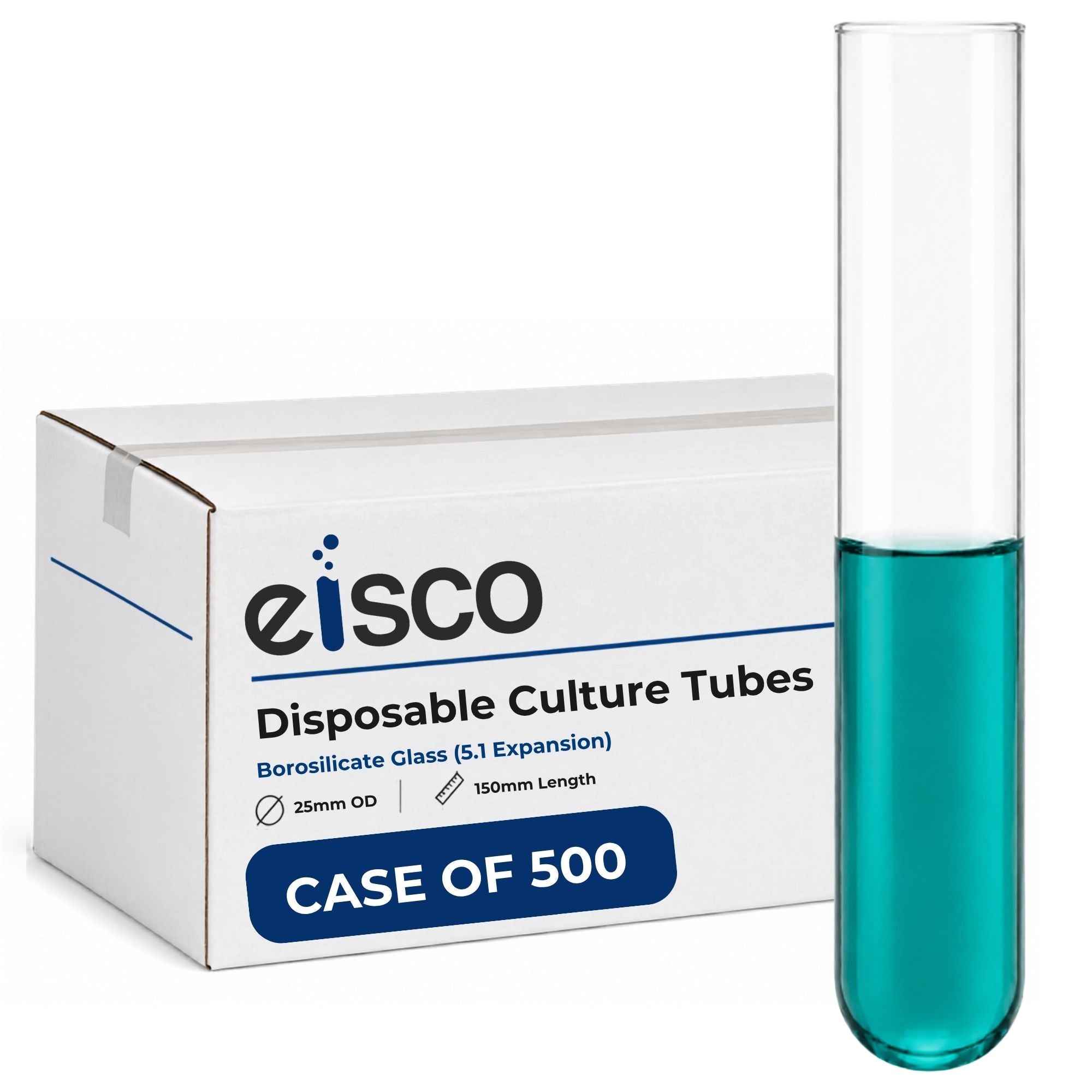 Borosilicate Glass Disposable Culture Tubes