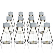 Sterile Flat Bottom Polycarbonate Erlenmeyer Flask, 12-Pack