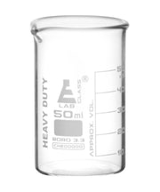 Heavy Duty Borosilicate Glass Beaker with White Graduations