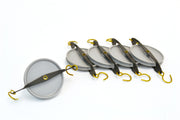 5-Piece Single Plastic Pulley Set, 50mm Diameter