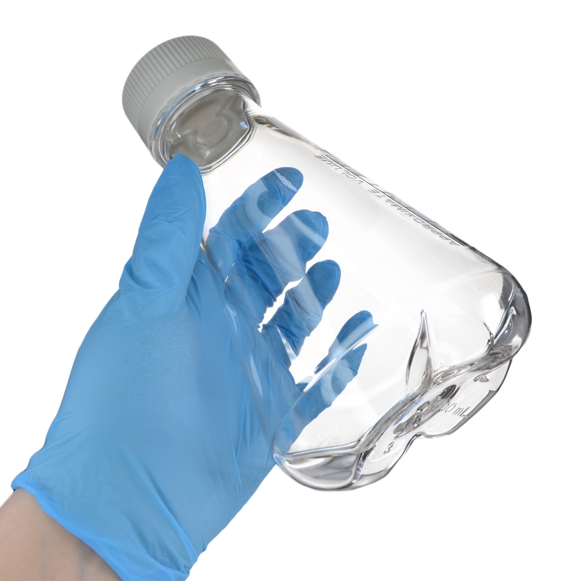 Sterile Vented Baffled-Bottom PETG Erlenmeyer Flask, USP Class VI, 500mL