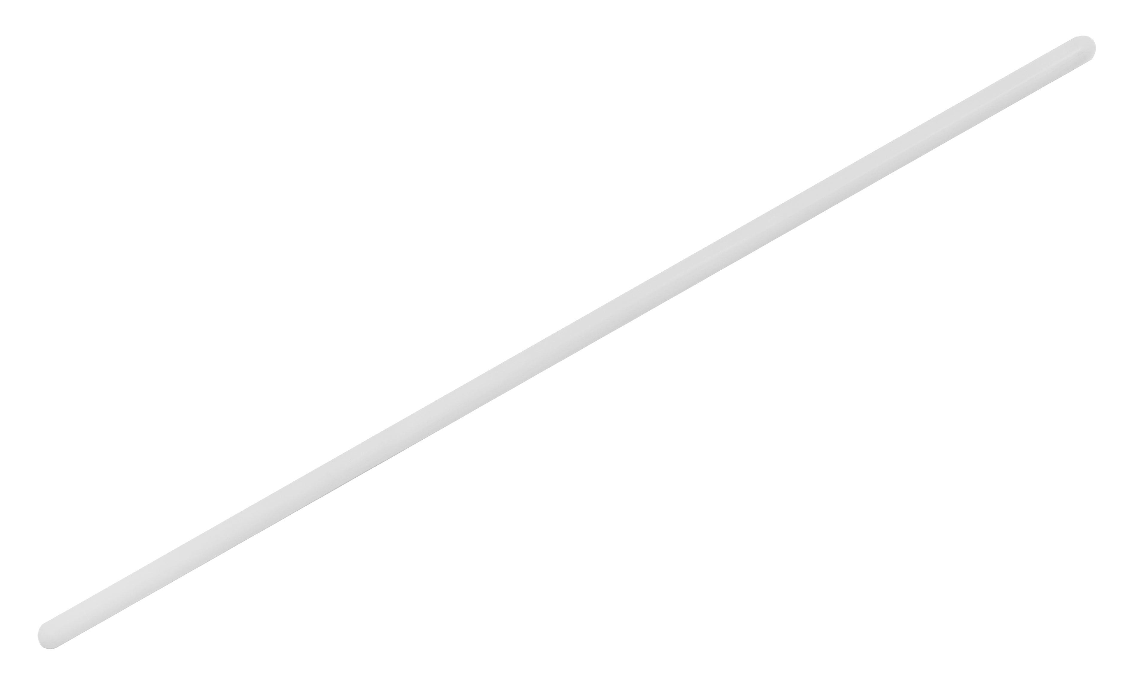 11.8" Polypropylene Stirring Rods with Rounded Ends, 7mm, 12-Pack