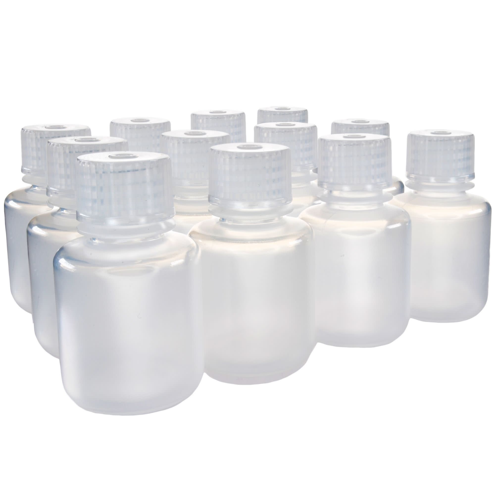 Narrow Mouth Polypropylene Reagent Bottle, Autoclavable Leak-Proof, 12-Pack