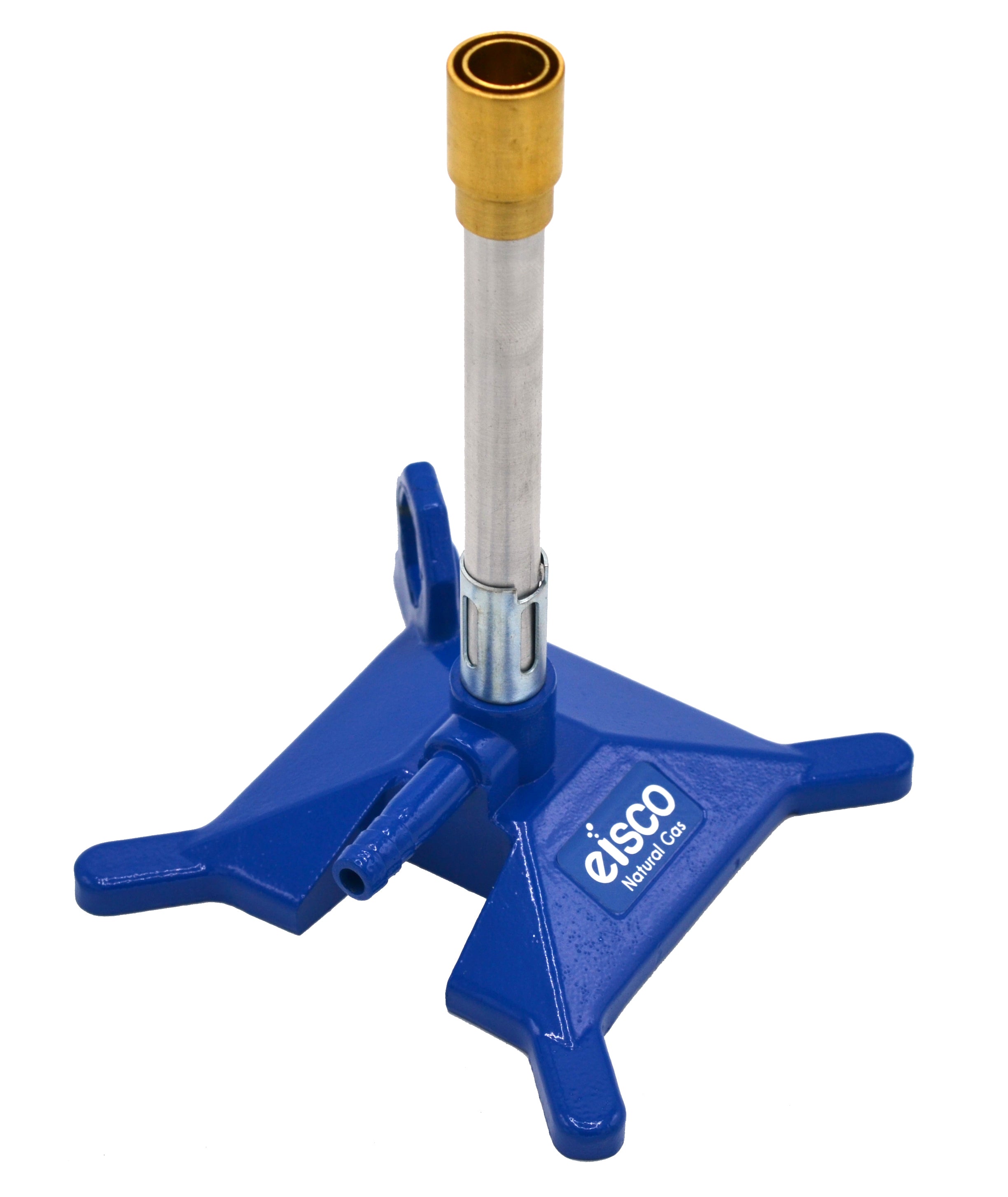Natural Gas Bunsen Burner with Cast Iron StabiliBase and Flame Stabilizer