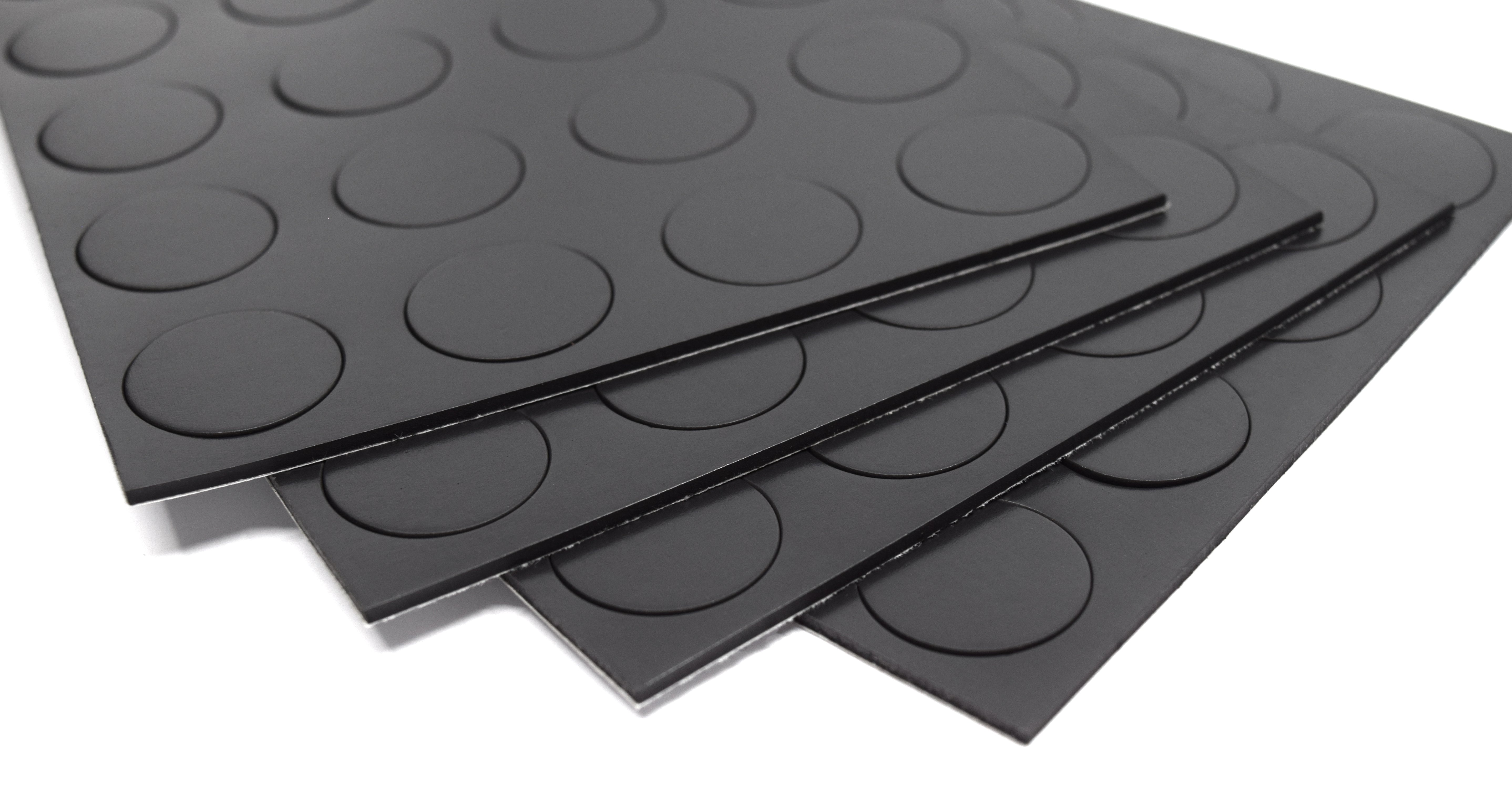 Flexible Adhesive Magnetic Circles, 0.75", 80-Pack