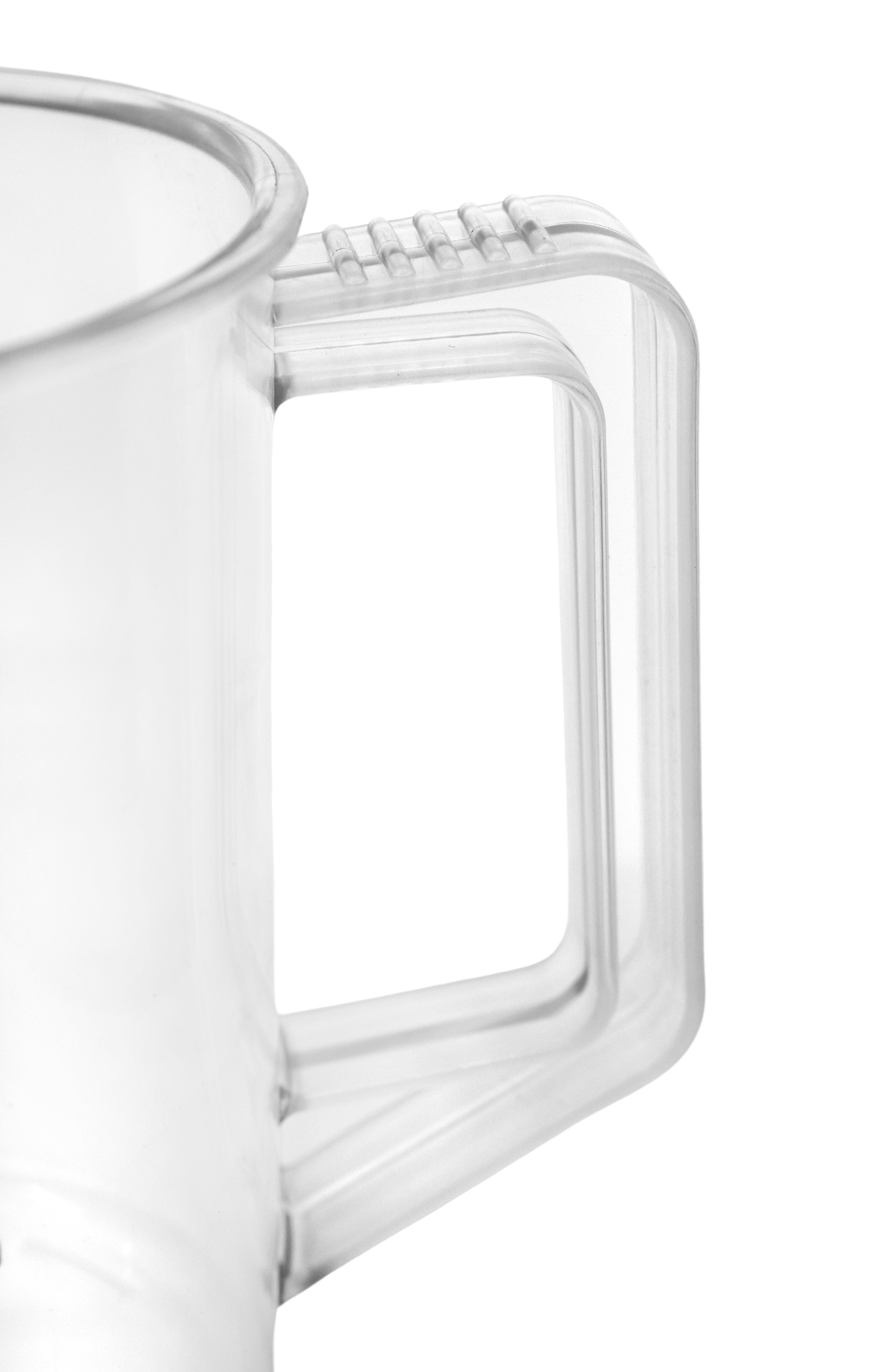 5-Piece Polypropylene Measuring Pitcher Set with Screen-Printed Graduations, 100/250/600/1000/2000mL