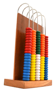 Wooden Frame Abacus, 5 Steel Wires