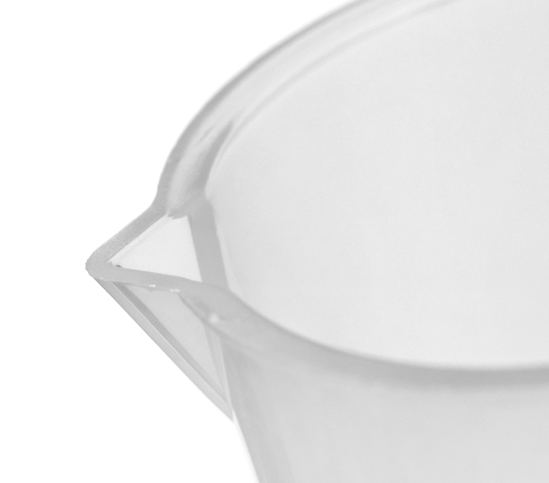 5-Piece Screen-Printed Polypropylene Beaker Set with Spout, 50/100/250/600/1000mL