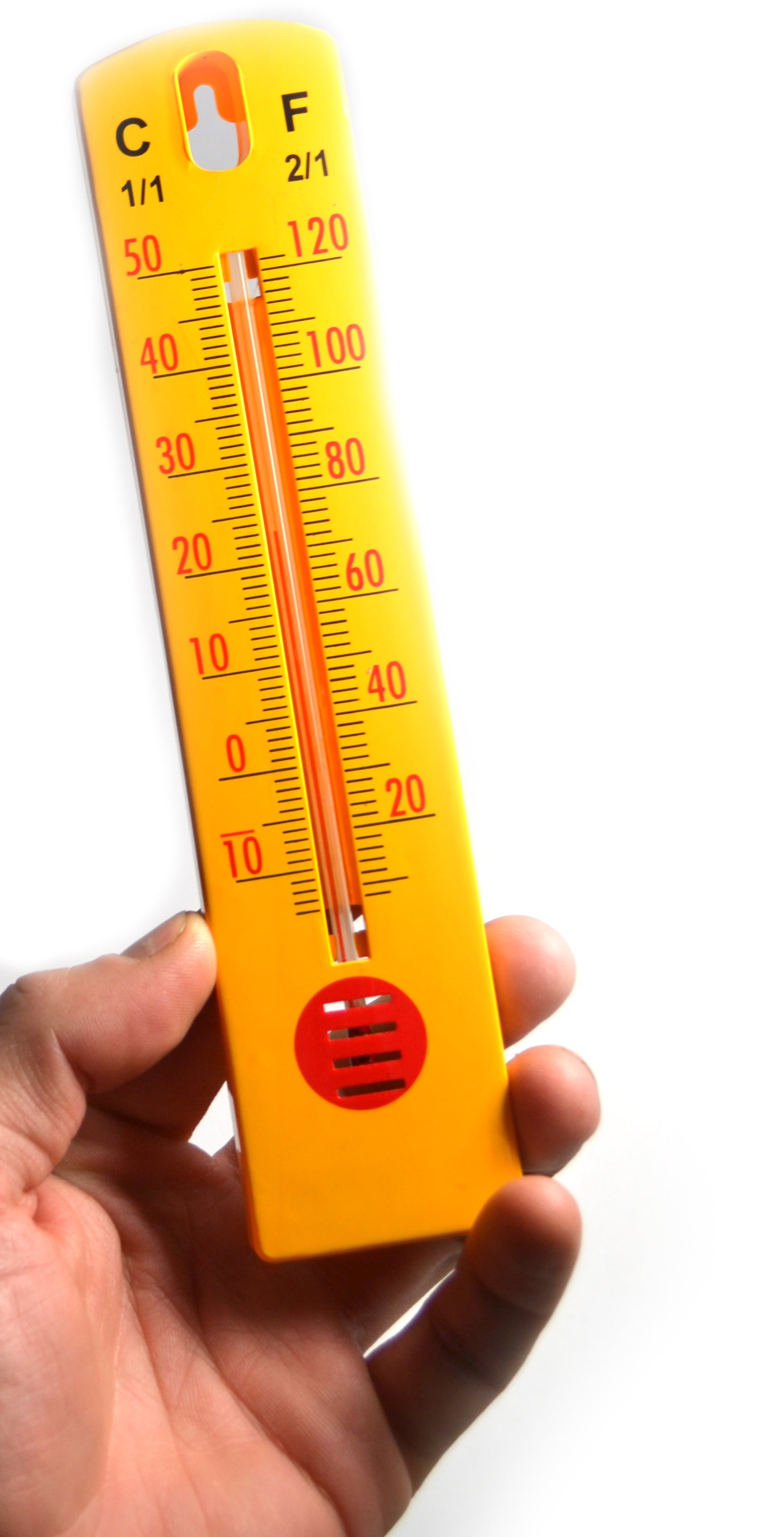 Wall Thermometer with Fahrenheit and Celsius Scales
