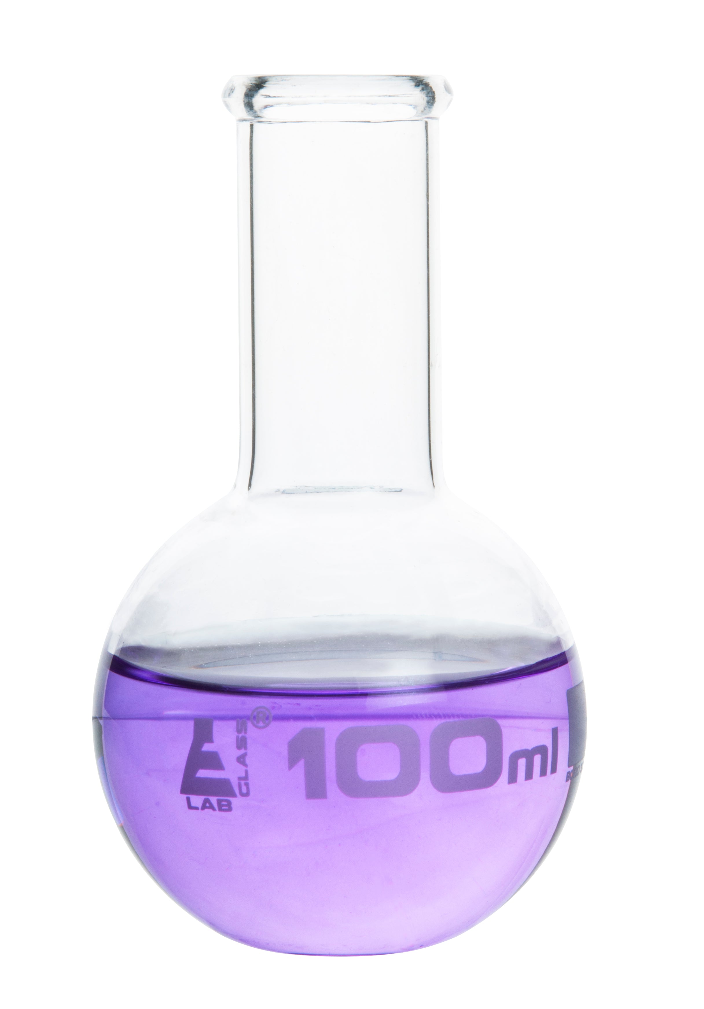 Narrow Neck Flat Bottom Borosilicate Glass Boiling Flask