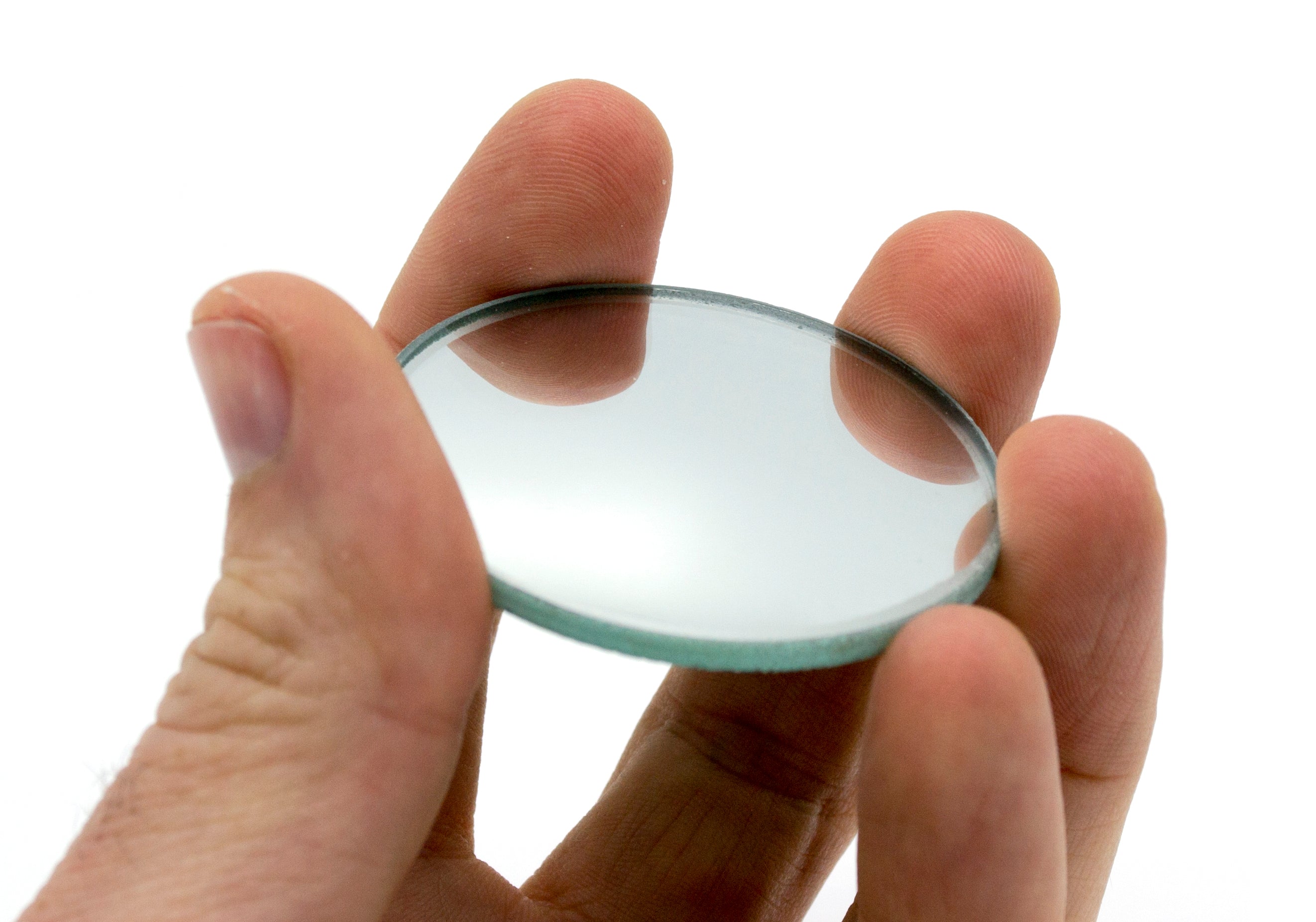 Round Convex Glass Mirror, 50mm Diameter, 50mm Focal Length