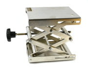 Stainless Steel Lab Jack, 8 x 8" Surface, 11" Max Height