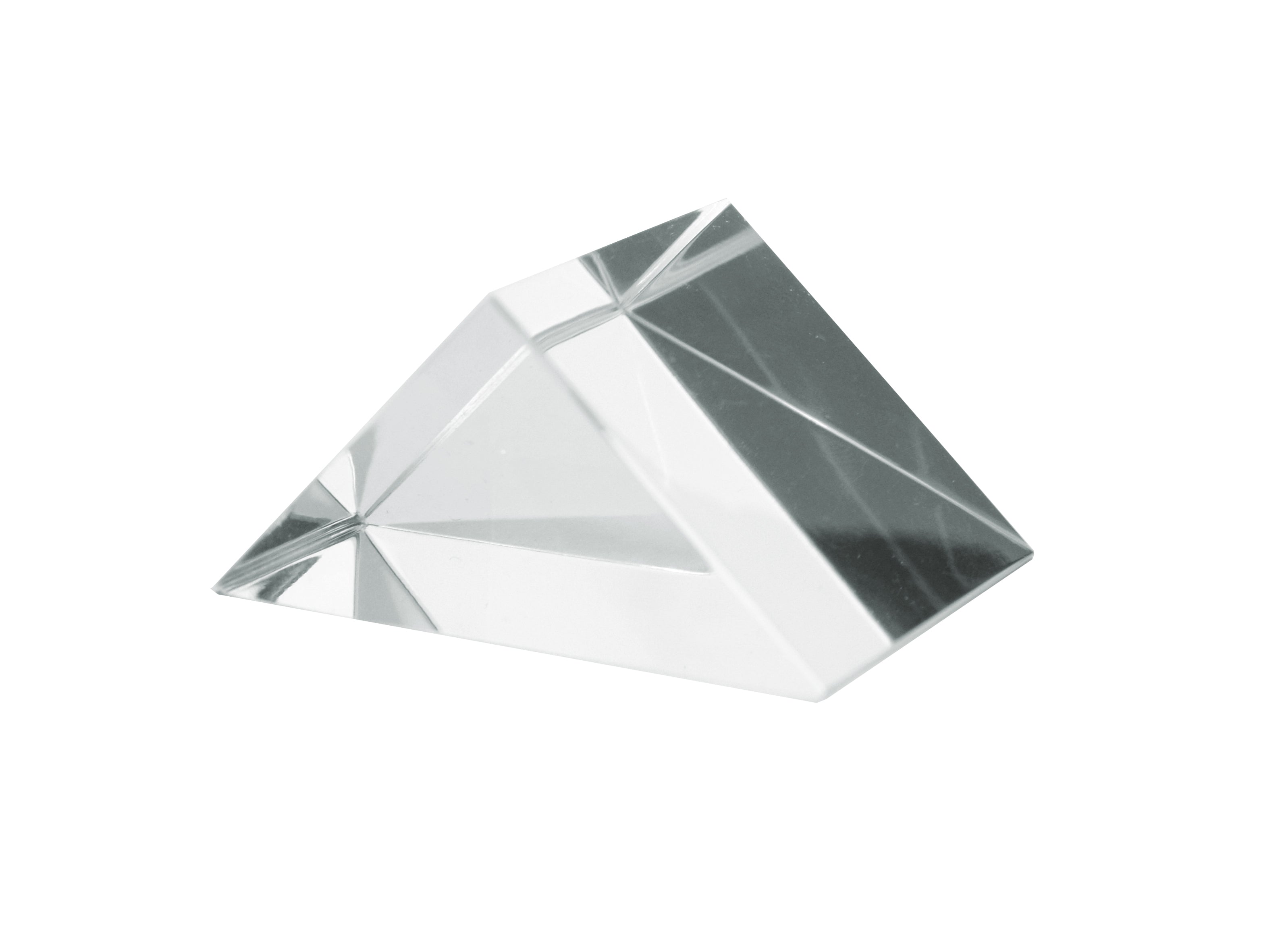 Right-Angled Acrylic Prism, 55mm Length, 38mm Hypotenuse