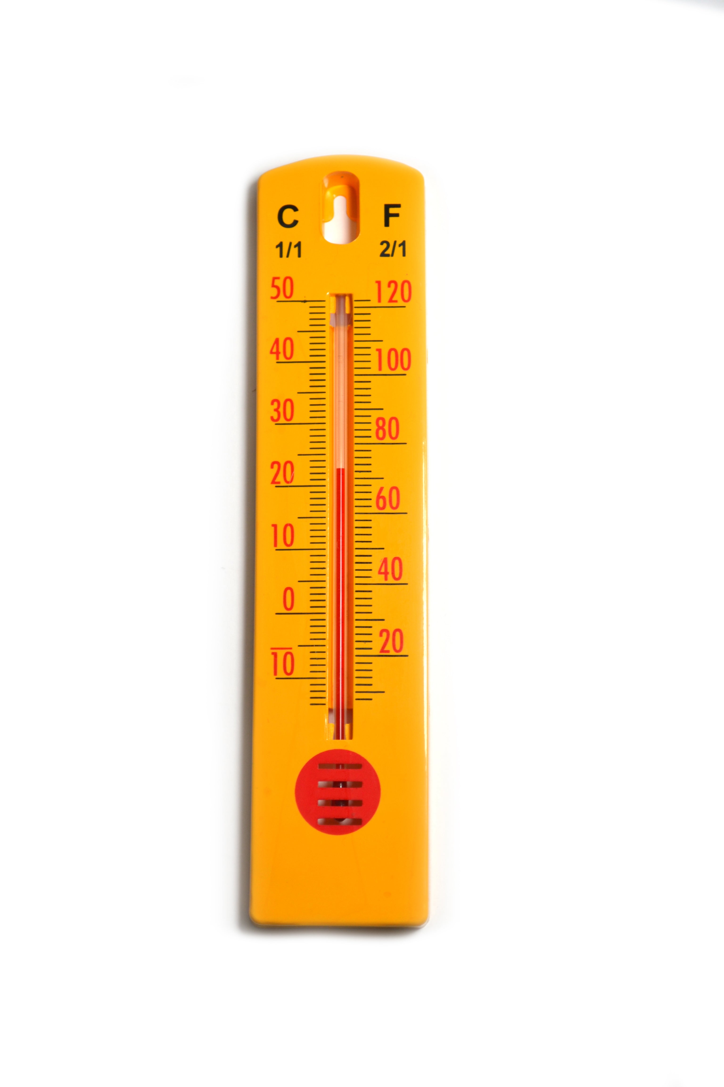 Wall Thermometer with Fahrenheit and Celsius Scales