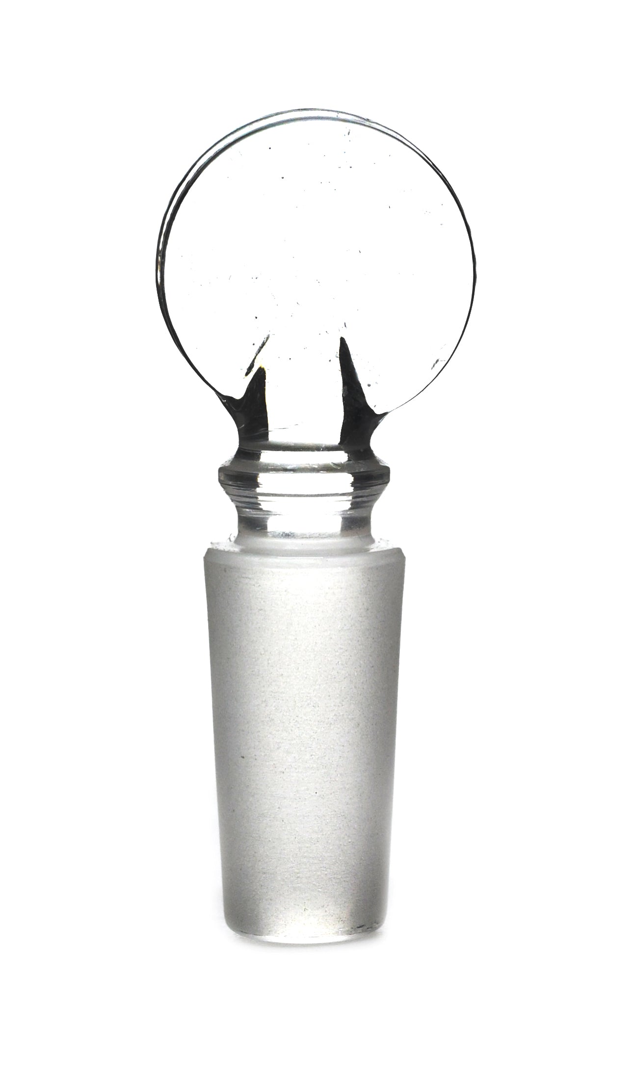 Penny Head Solid Cone Stopper, 10/19, Borosilicate Glass