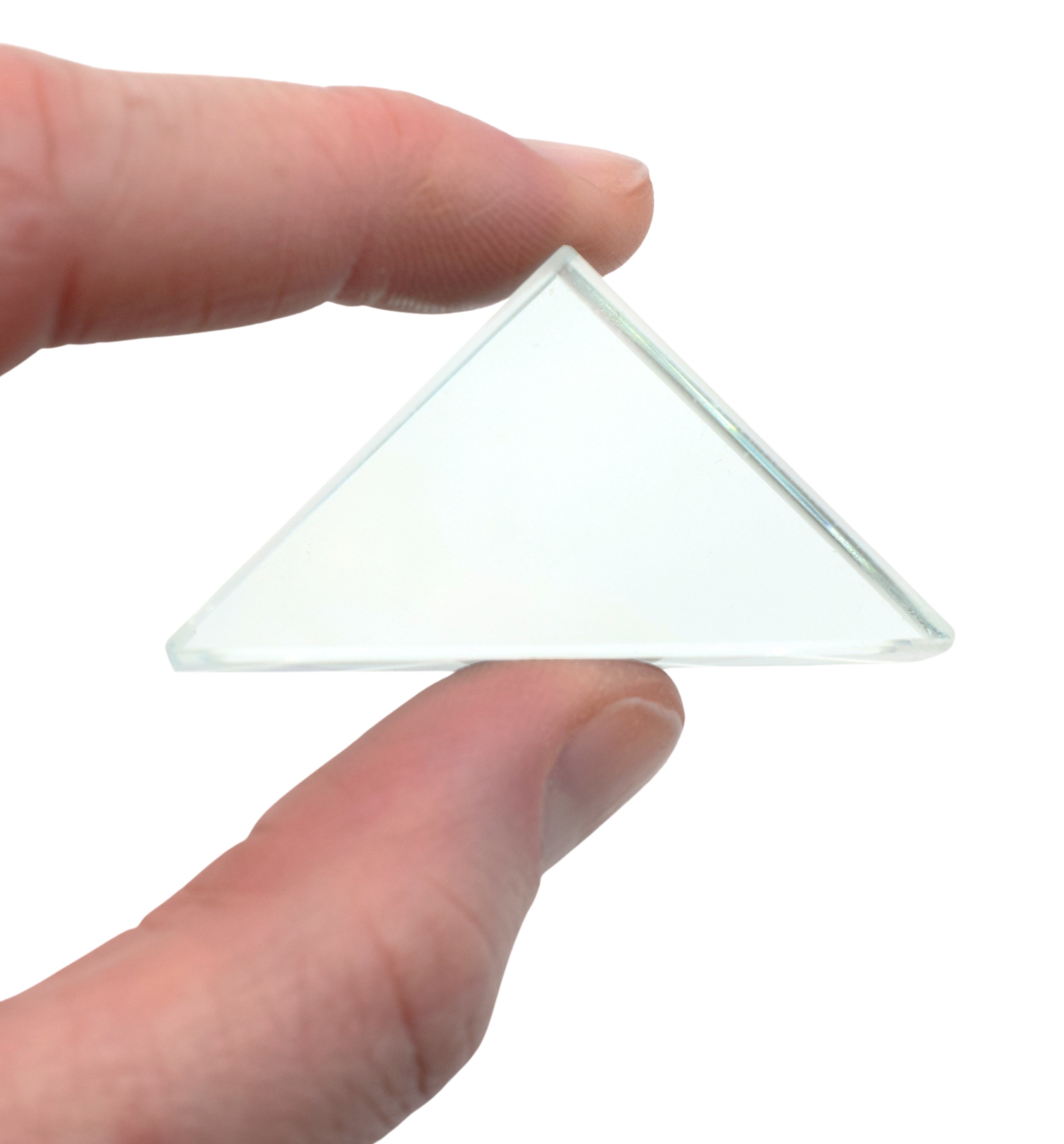Right-Angled Flint Glass Refraction Prism, 32 x 32 x 45mm