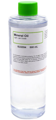Laboratory Grade Light Mineral Oil, 500mL