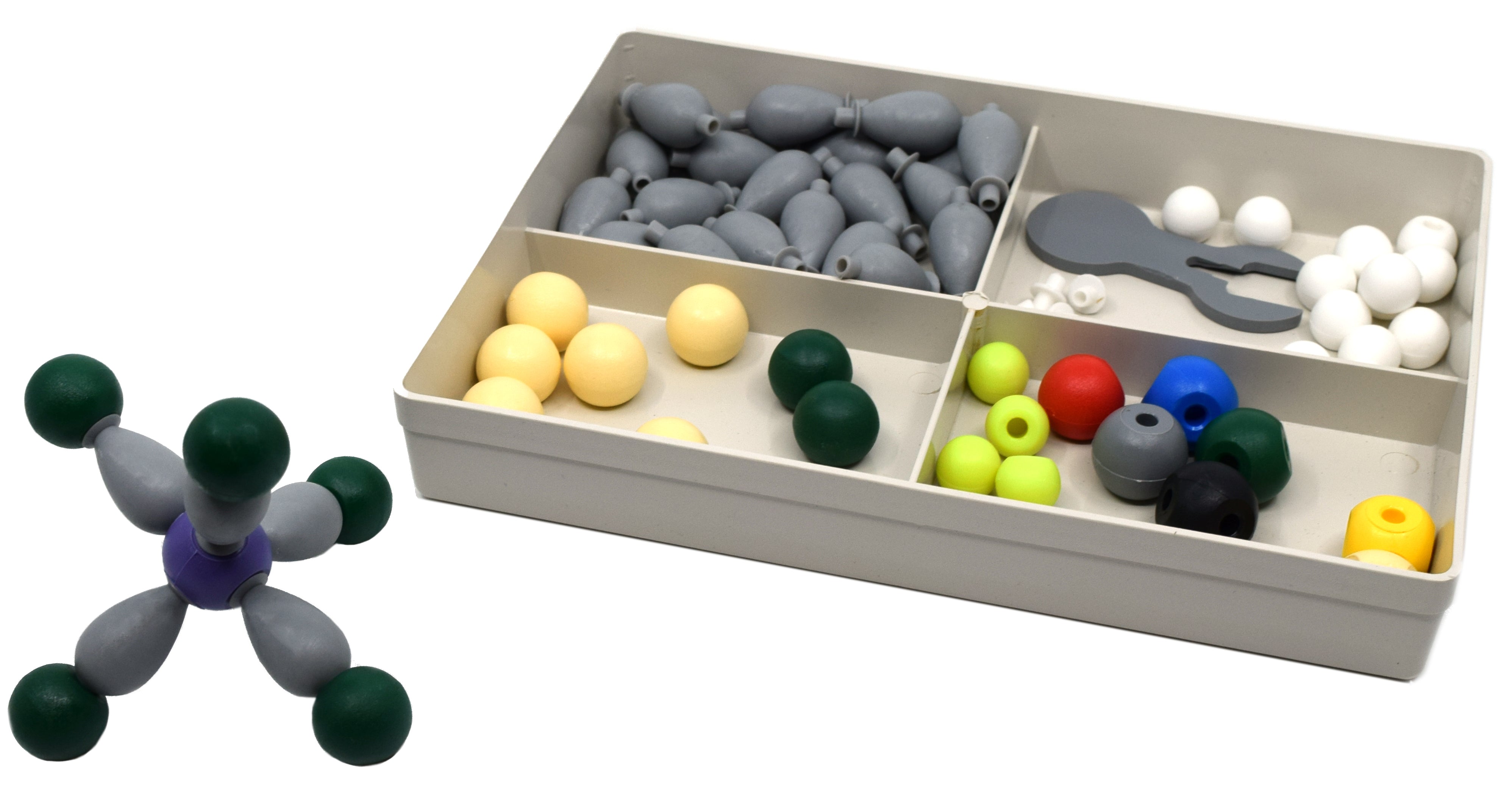 74-Piece VSEPR Molecular Model Kit for Bond Orientation