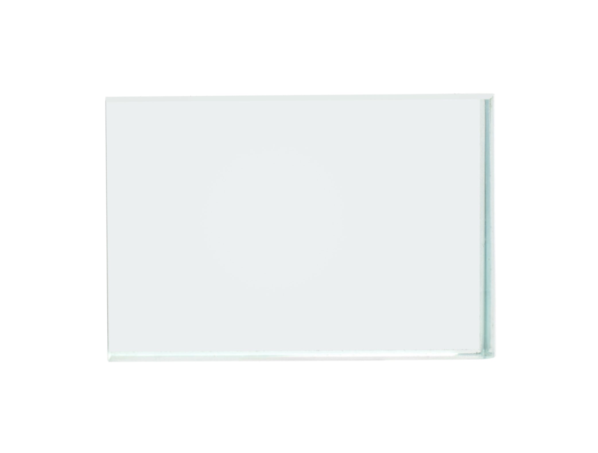 Rectangular Refraction Glass Block, 75 x 50 x 12mm