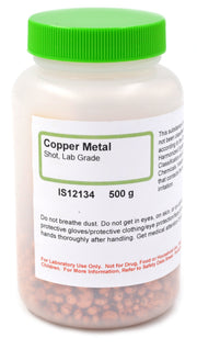 Laboratory Grade Copper Metal Shot, 500g