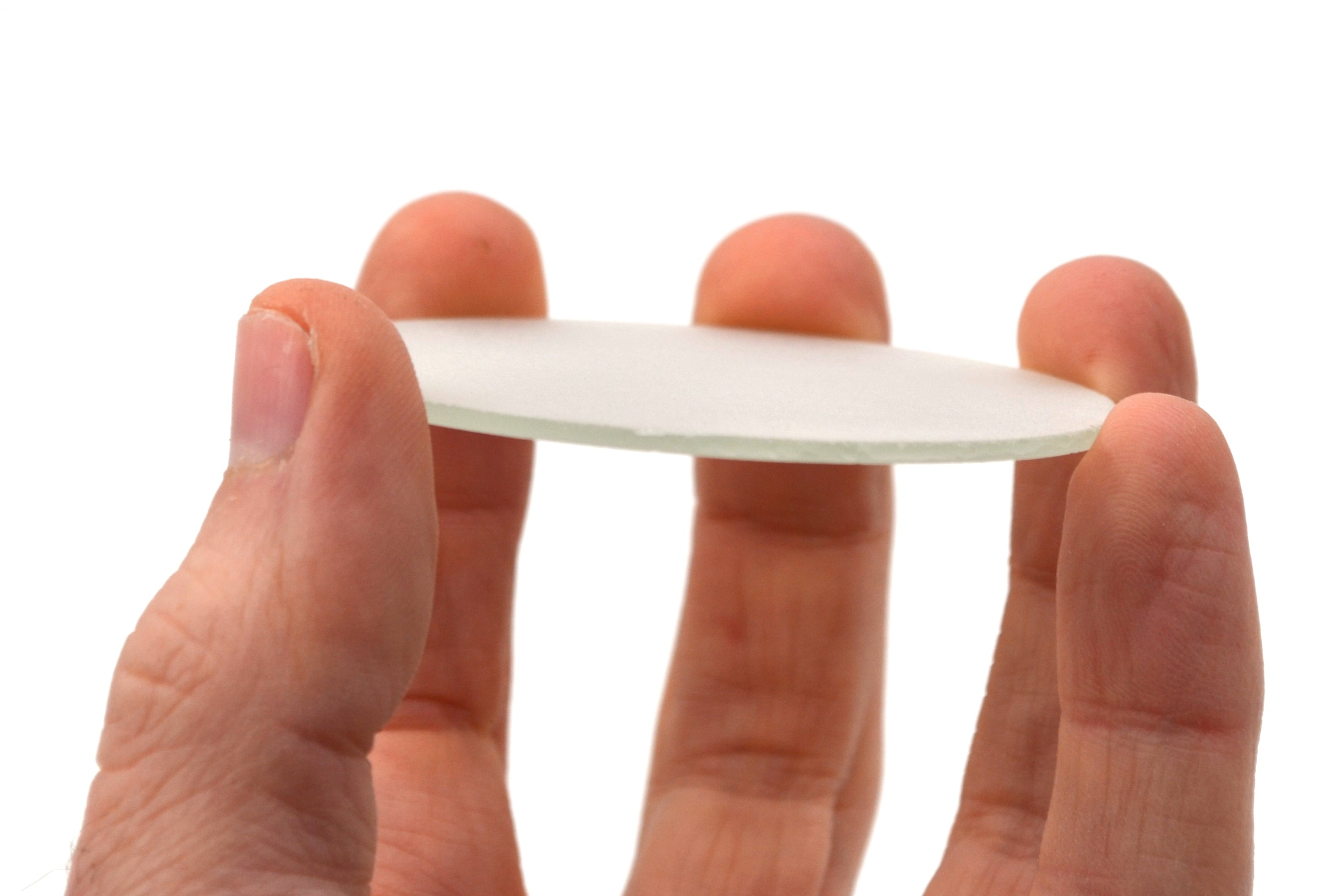 Frosted Glass Gas Jar Cover, 2.6 inch, 1.7mm Thick