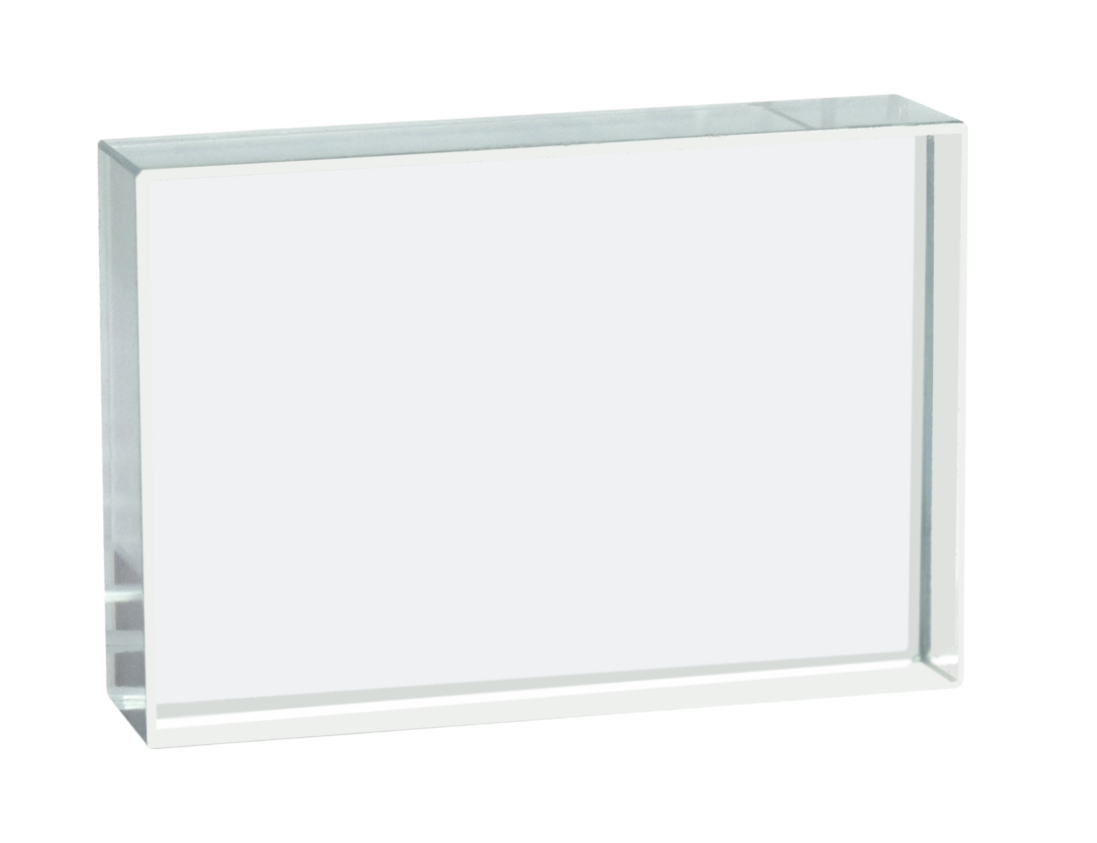 Rectangular Refraction Glass Block, 75 x 50 x 18mm