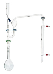 Kjeldahl Distillation Apparatus with 500mL Flask, Condenser and Adapters, 19/26 Joints, Borosilicate Glass