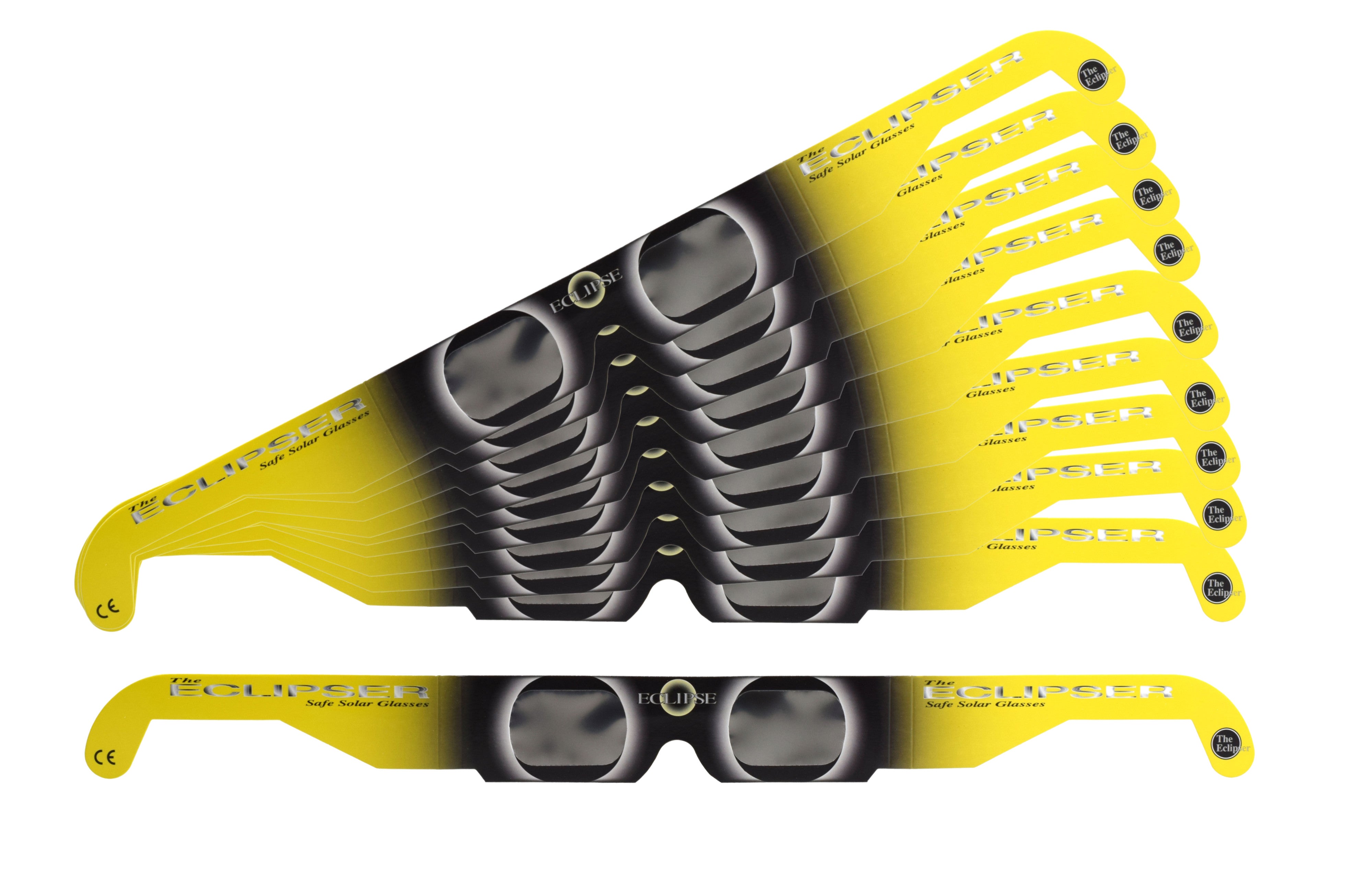 Solar Eclipse Glasses, CE/ISO Certified, 10-Pack