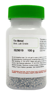 Laboratory Grade Tin Metal Shot, 100g