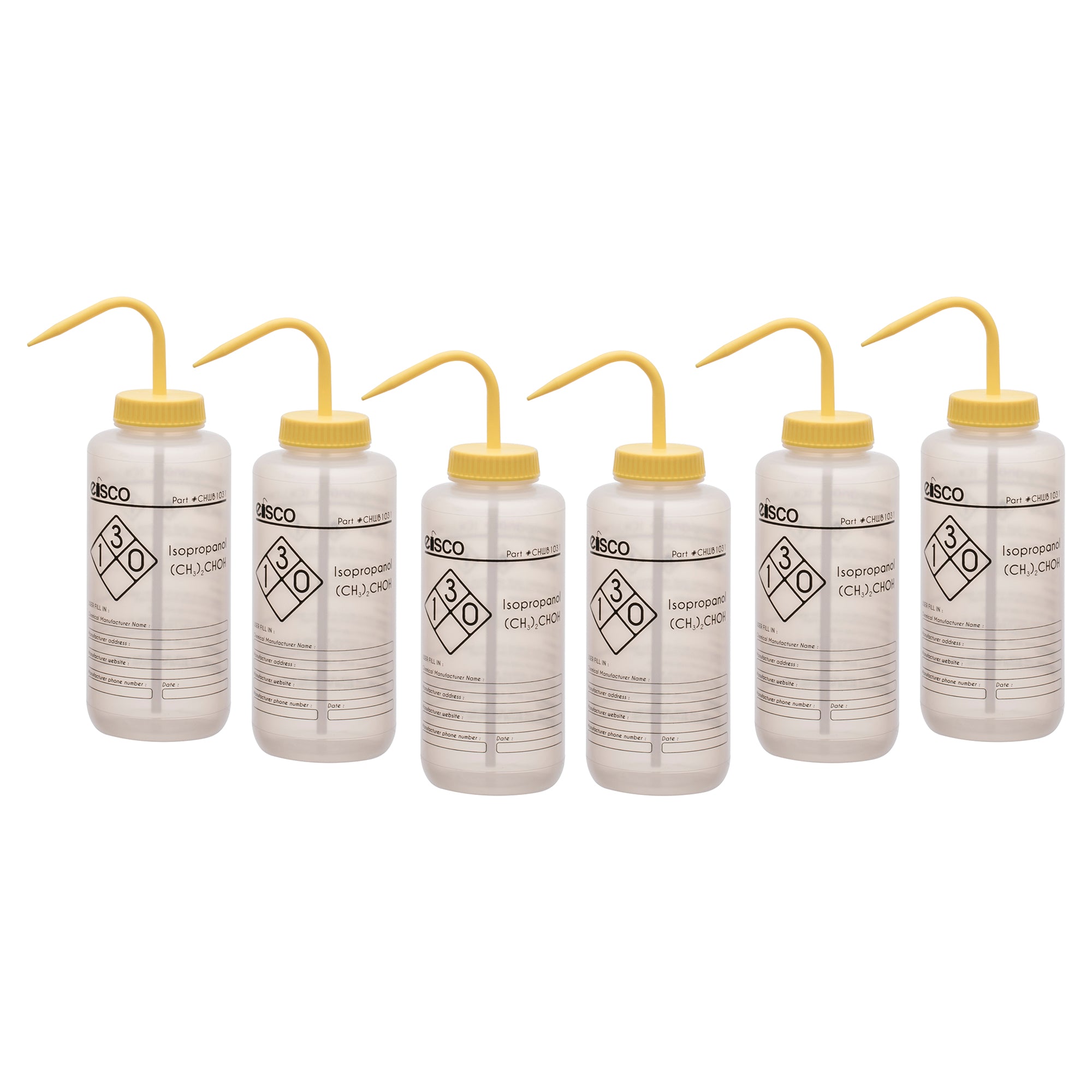 Isopropanol Wash Bottle, LDPE, 1-Color Label, 1000mL