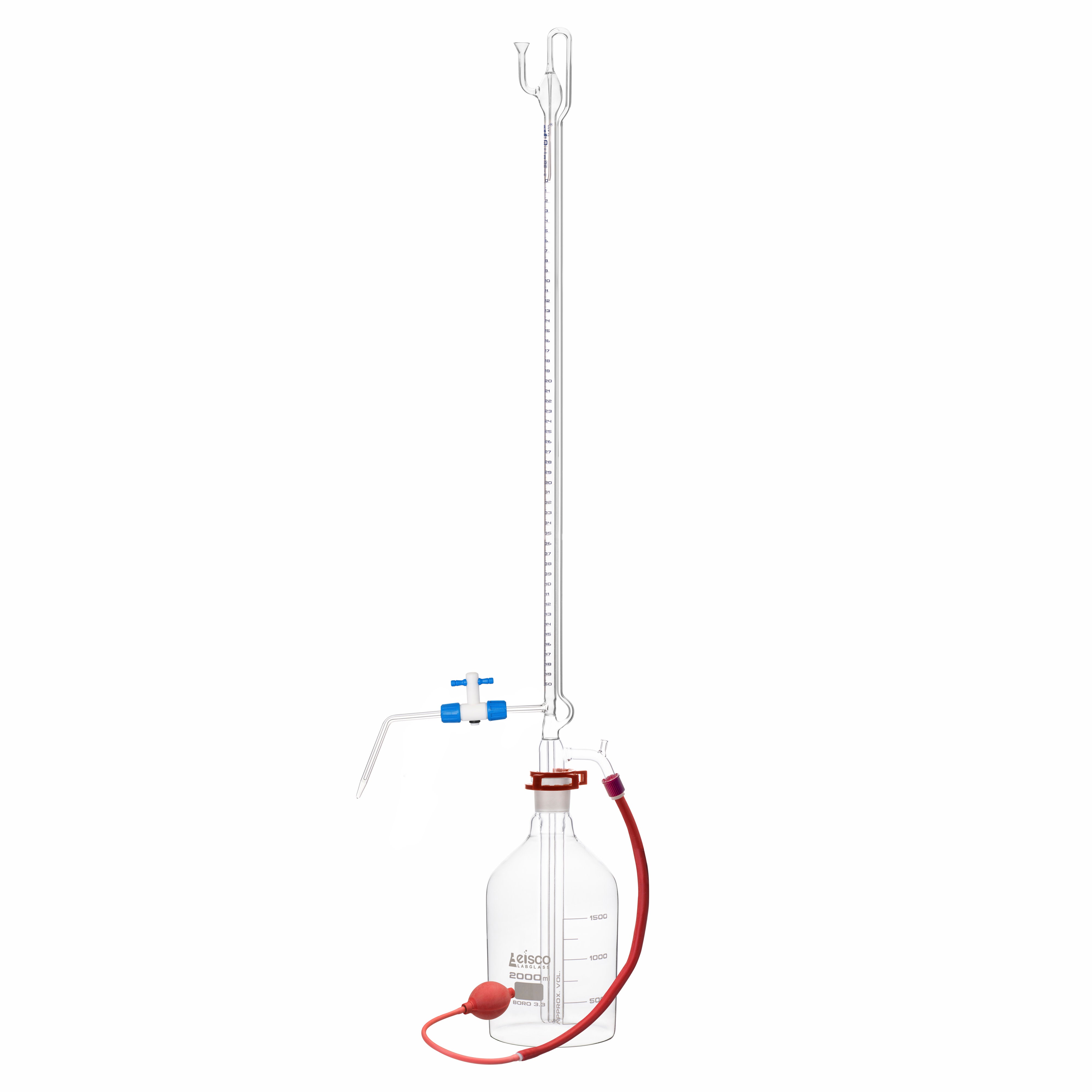 Automatic Zero Burette, 50mL - Class A - Borosilicate Glass