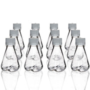 Sterile PETG Erlenmeyer Flask with Baffled Bottom, 12-Pack