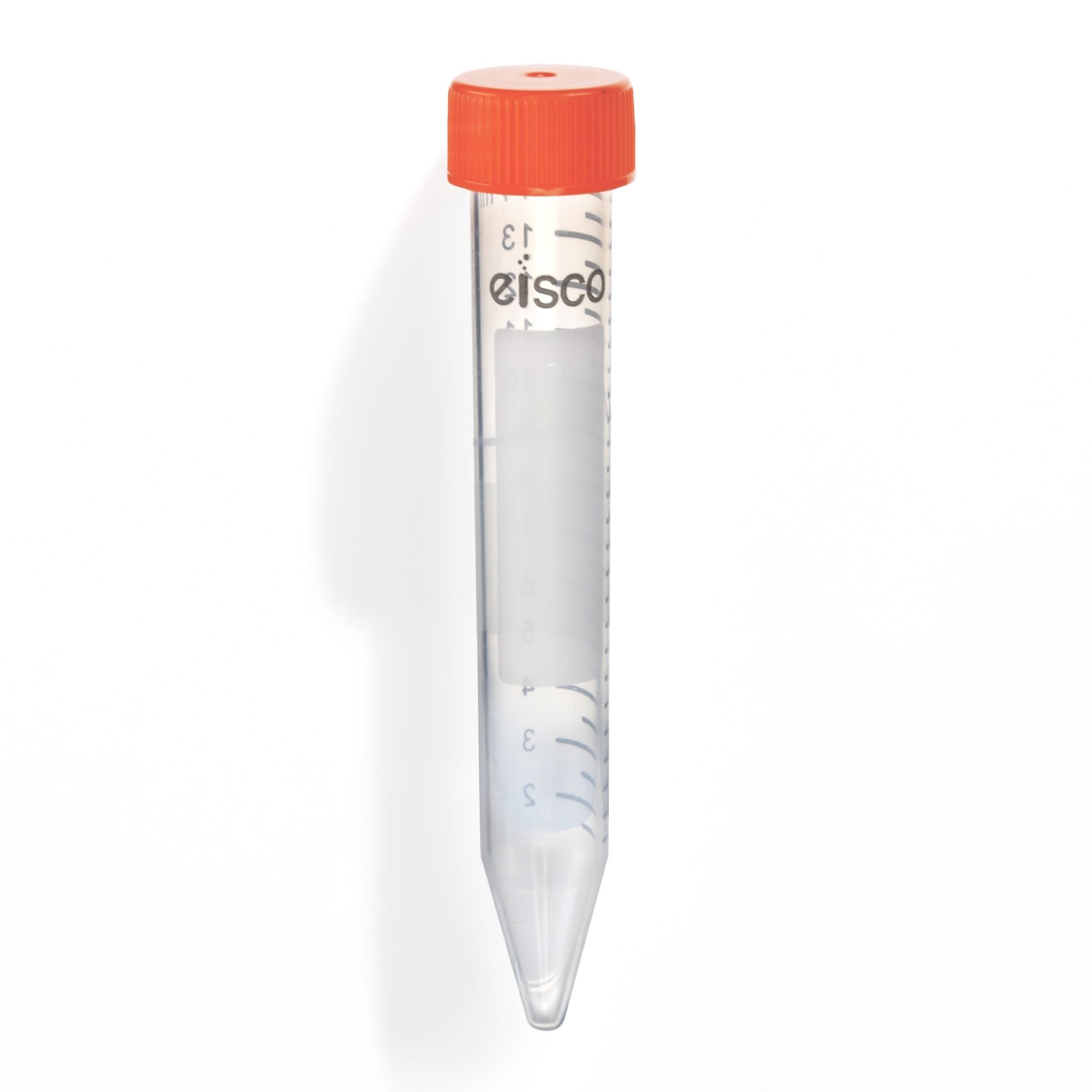 25-Pack Sterile Polypropylene Centrifuge Tubes with Flat Cap, 15mL