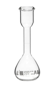 Class A Kohlrausch Volumetric Flask, 100mL, Borosilicate Glass