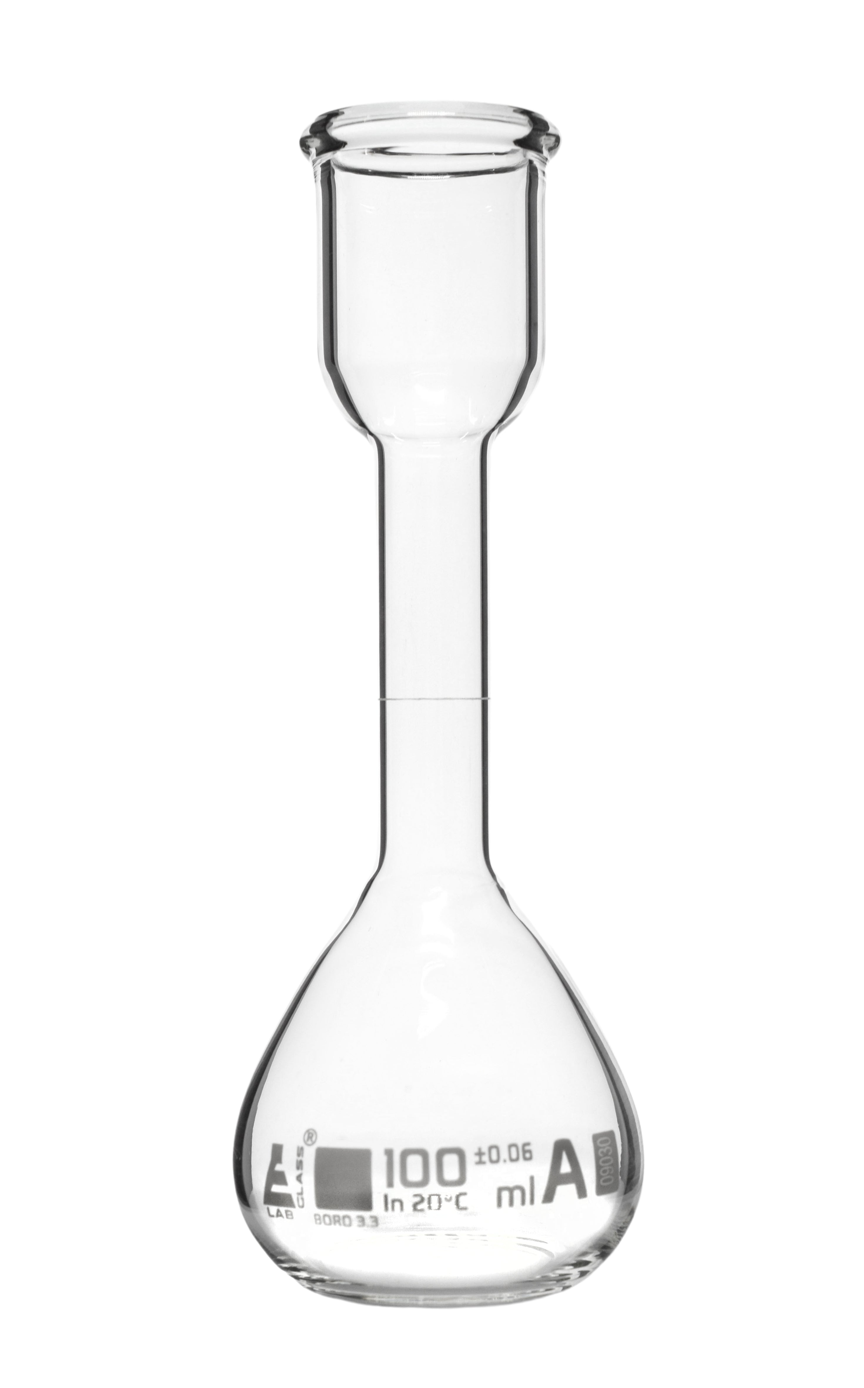 Class A Kohlrausch Volumetric Flask, 100mL, Borosilicate Glass