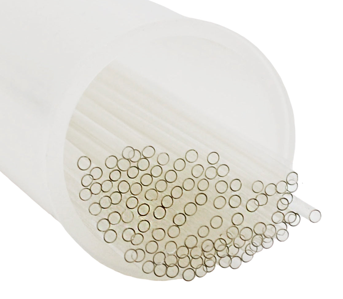 100-Pack Non-Heparinized Microhematocrit Capillary Tubes, 100mm, Borosilicate 3.3 Glass